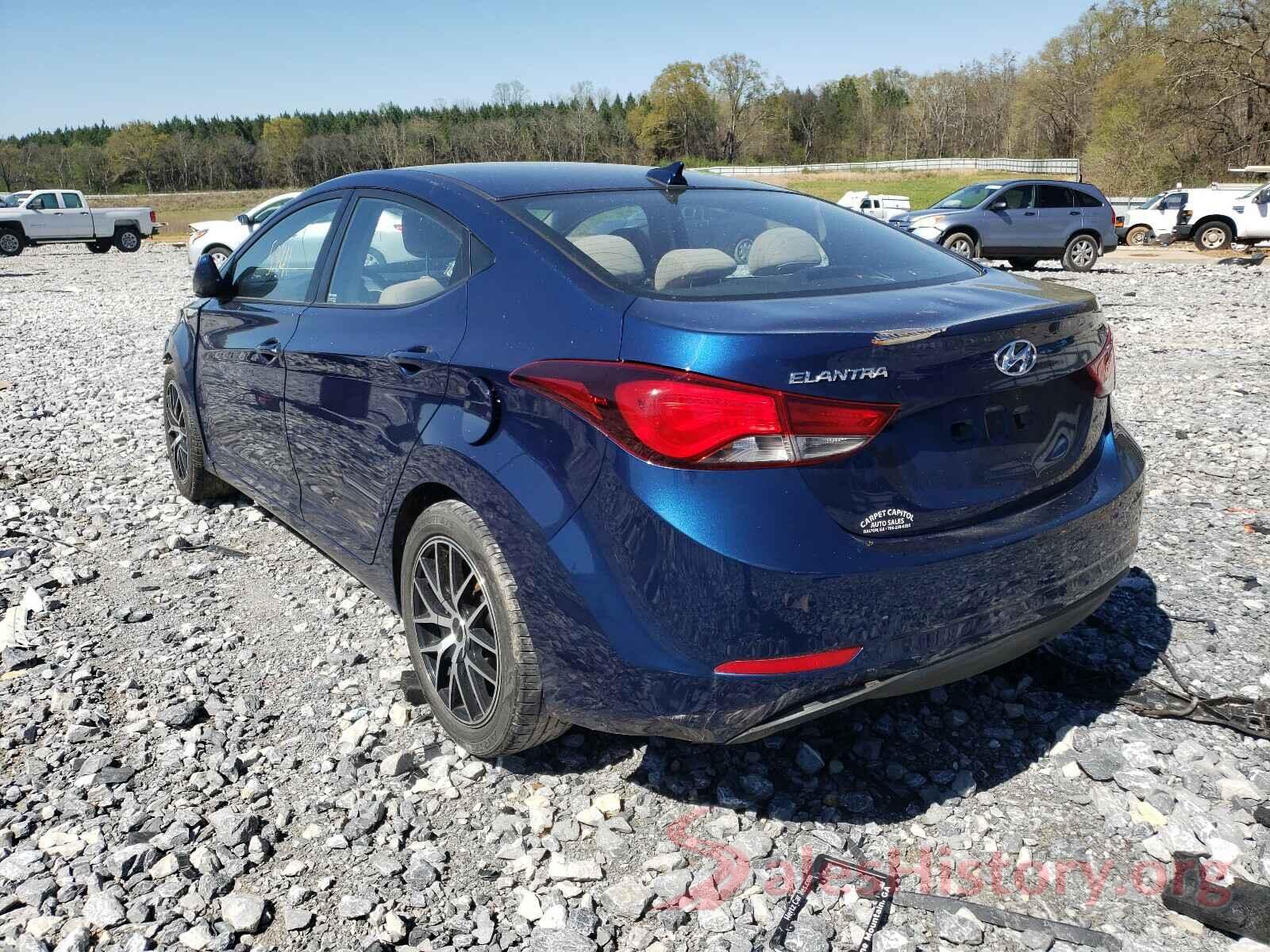 5NPDH4AE6GH759597 2016 HYUNDAI ELANTRA