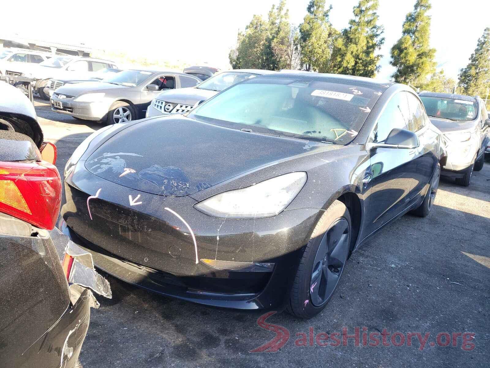 5YJ3E1EAXKF361908 2019 TESLA MODEL 3