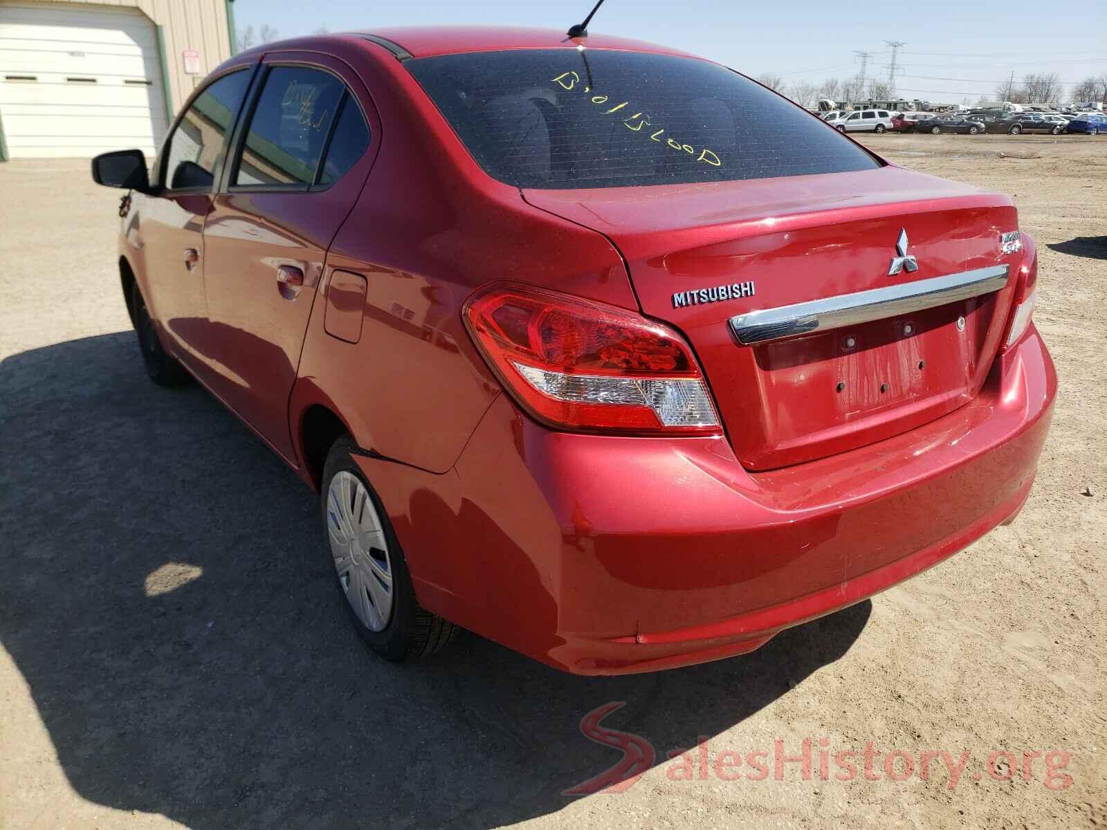 ML32F3FJ1HHF18646 2017 MITSUBISHI MIRAGE