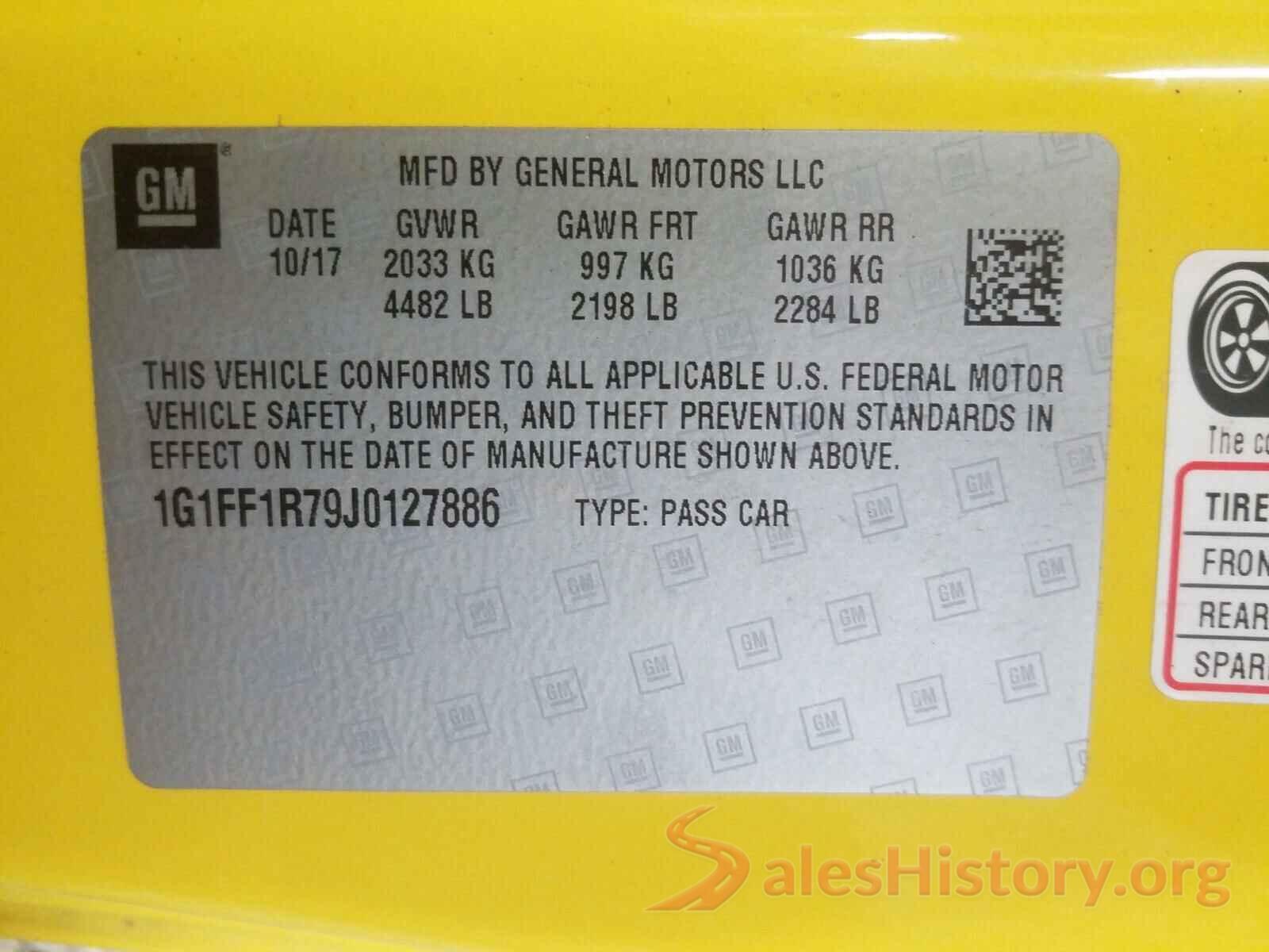 1G1FF1R79J0127886 2018 CHEVROLET CAMARO