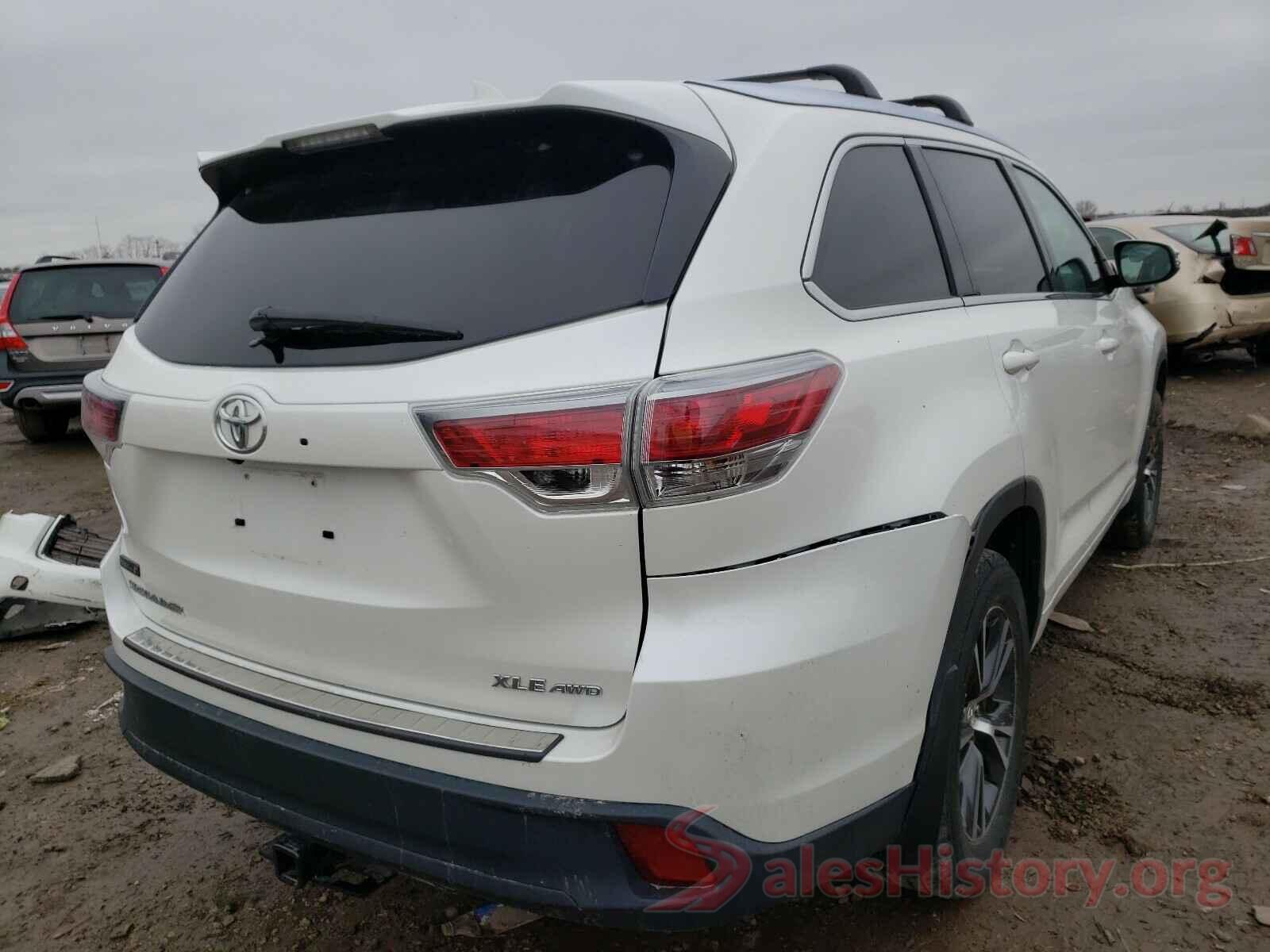 5TDJKRFH3GS268192 2016 TOYOTA HIGHLANDER