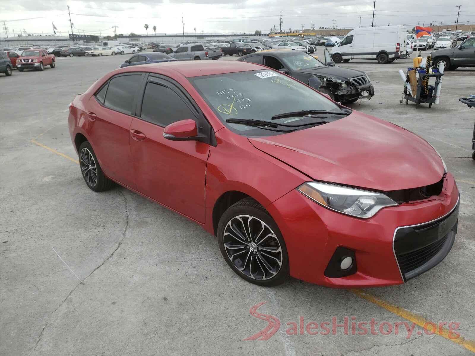 5YFBURHE7GP383601 2016 TOYOTA COROLLA