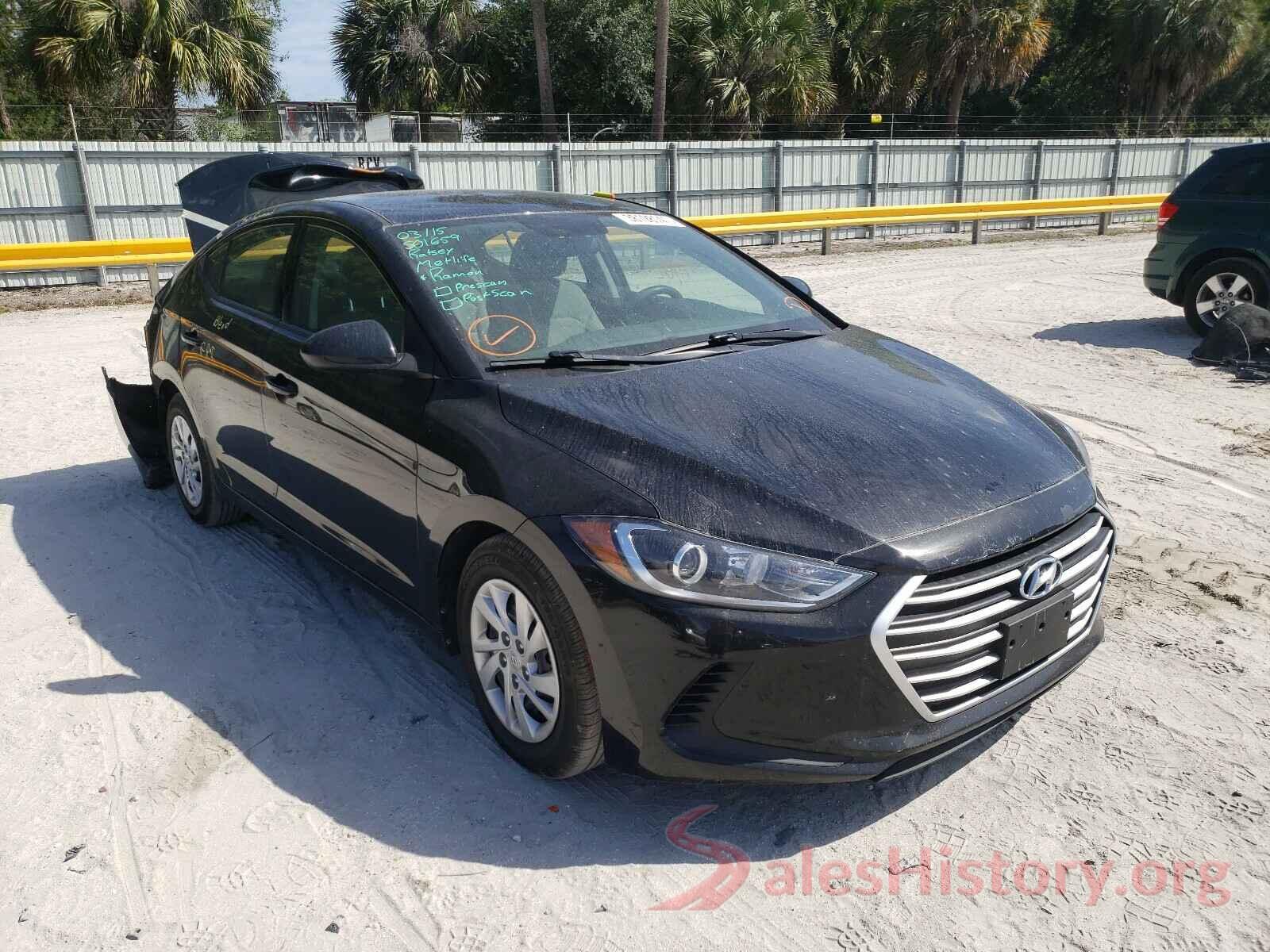 5NPD74LF5HH193314 2017 HYUNDAI ELANTRA