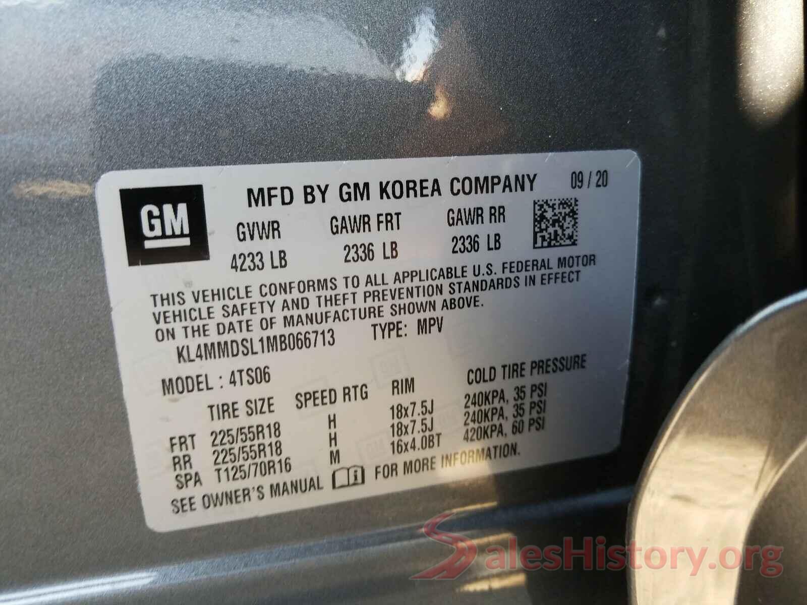 KL4MMDSL1MB066713 2021 BUICK ENCORE