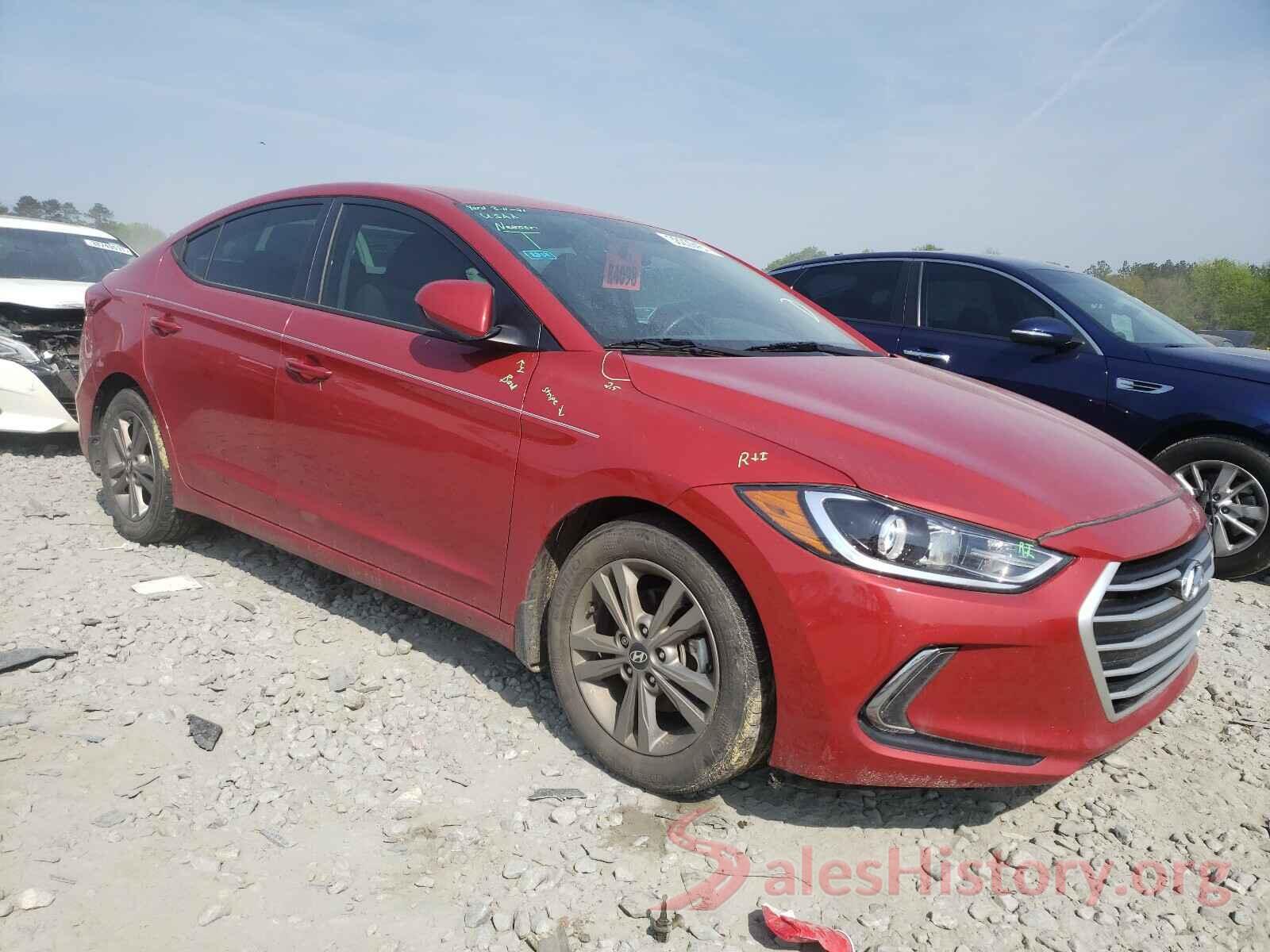 5NPD84LF7HH080607 2017 HYUNDAI ELANTRA