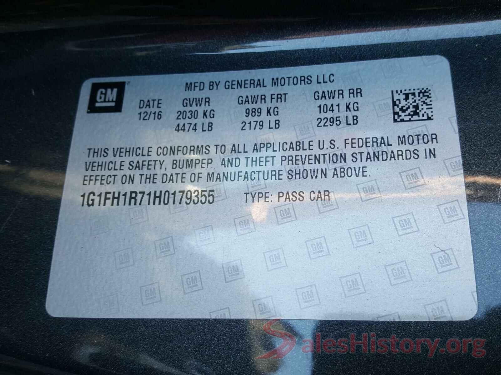 1G1FH1R71H0179355 2017 CHEVROLET CAMARO