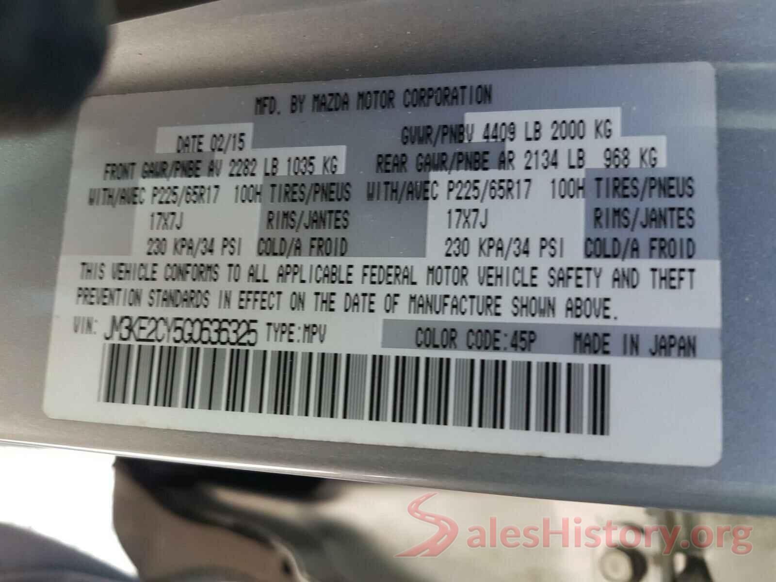 JM3KE2CY5G0636325 2016 MAZDA CX-5