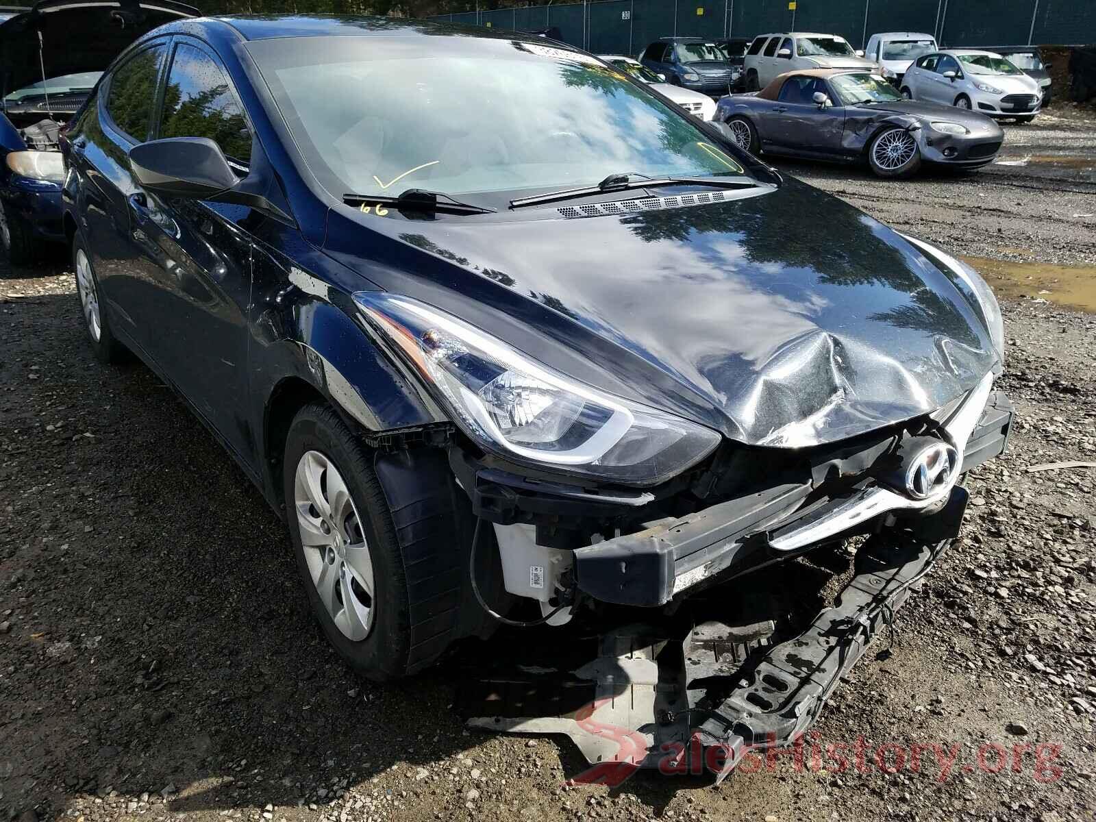 5NPDH4AE0GH773107 2016 HYUNDAI ELANTRA