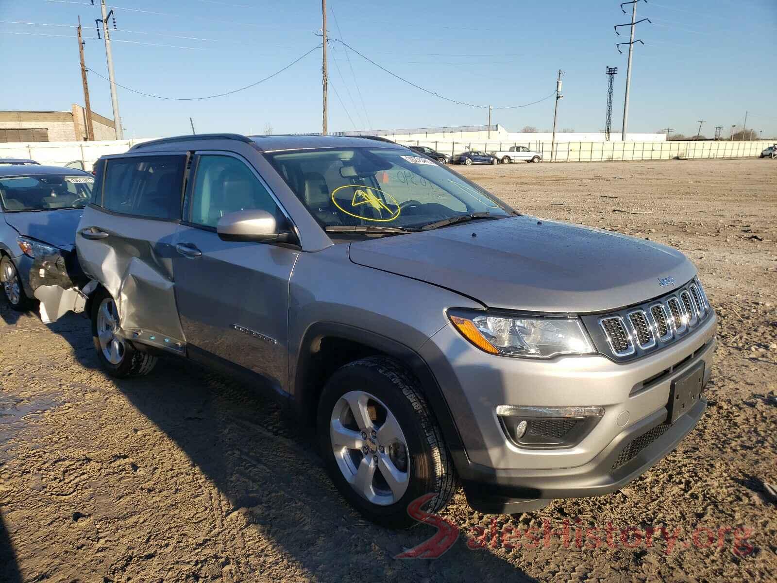 3C4NJDBB0KT729596 2019 JEEP COMPASS