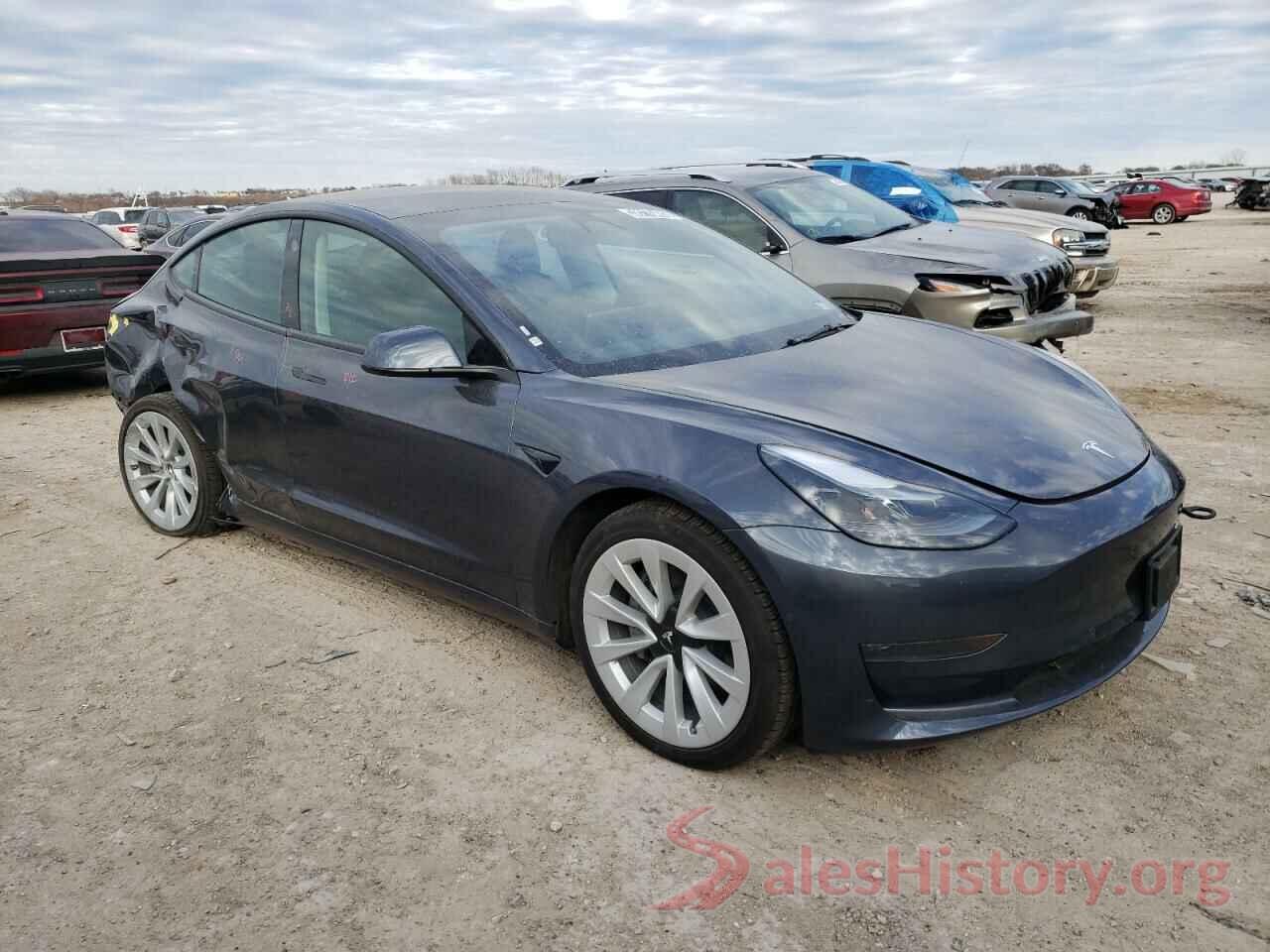 5YJ3E1EA0NF285944 2022 TESLA MODEL 3