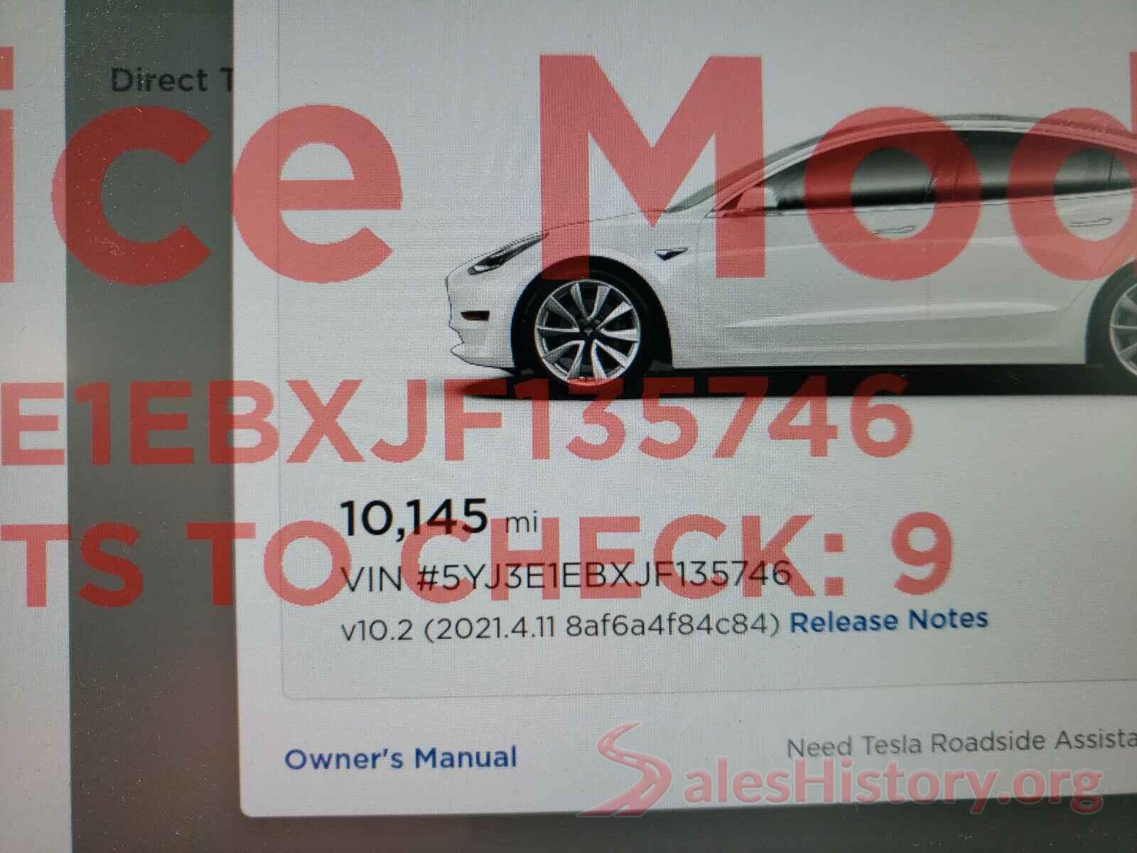 5YJ3E1EBXJF135746 2018 TESLA MODEL 3