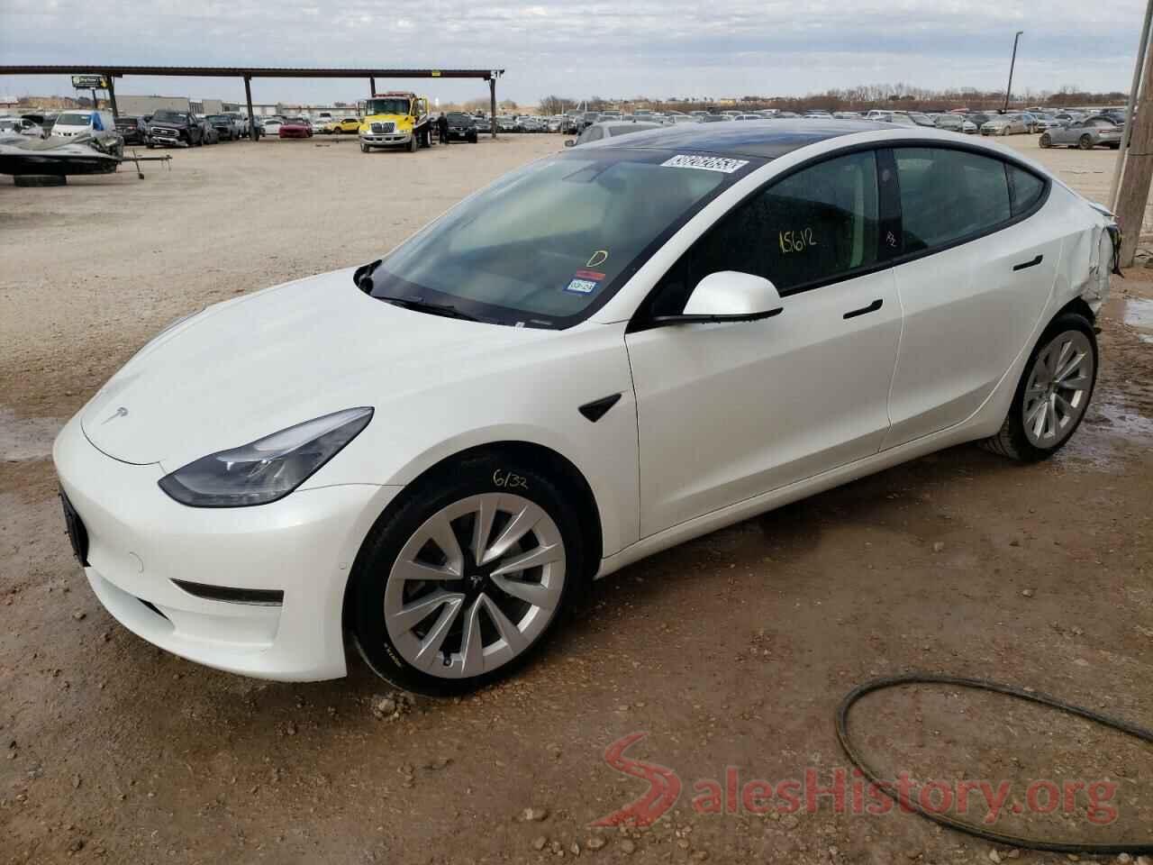 5YJ3E1EAXNF191781 2022 TESLA MODEL 3