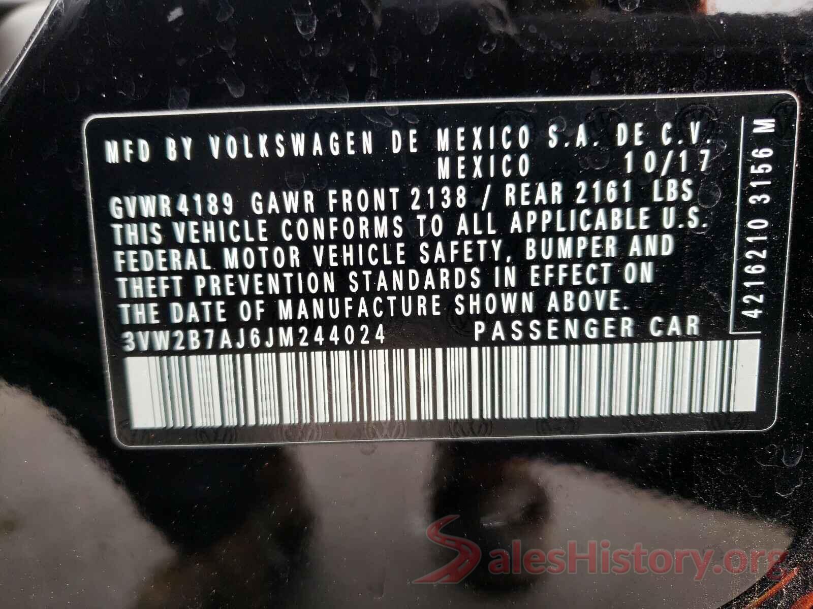 3VW2B7AJ6JM244024 2018 VOLKSWAGEN JETTA