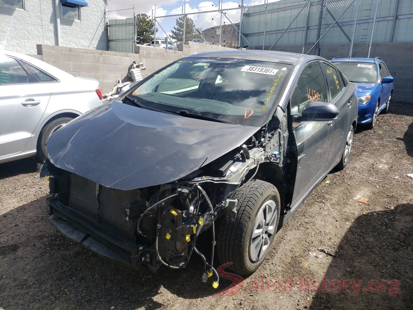 JTDKBRFU2H3042584 2017 TOYOTA PRIUS