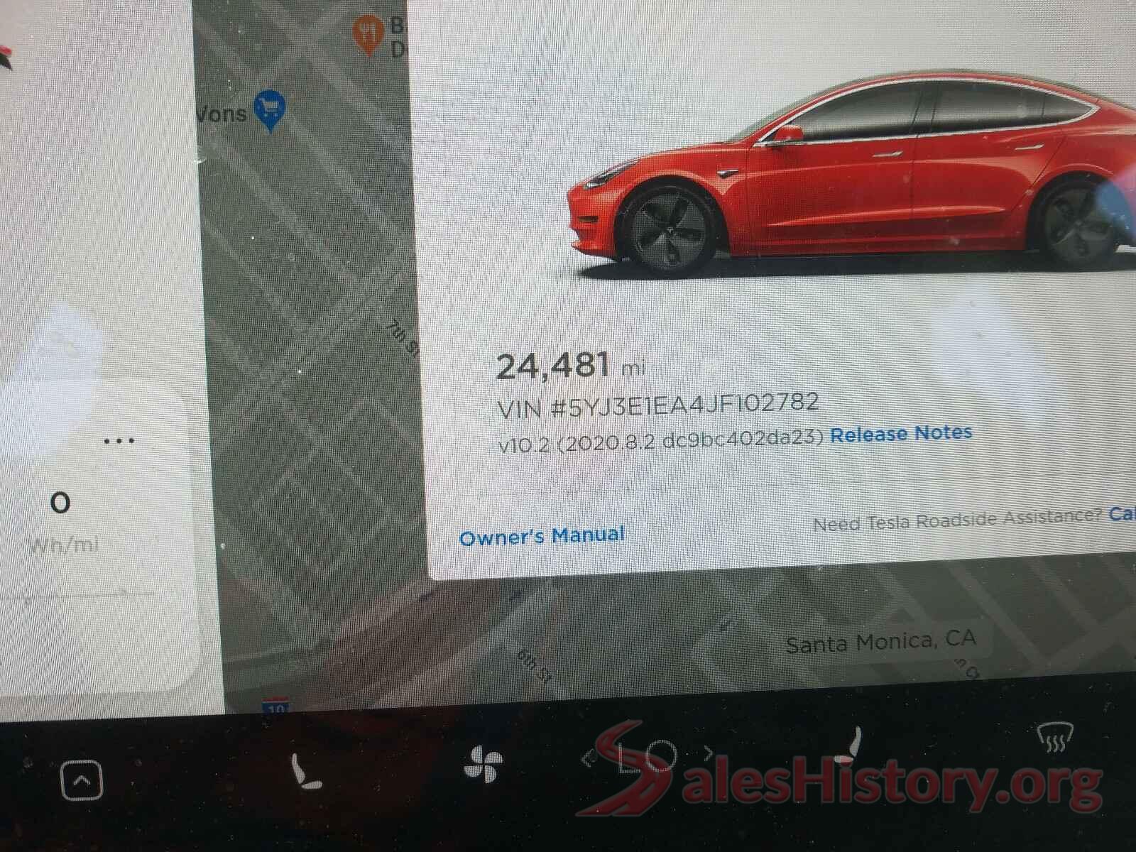 5YJ3E1EA4JF102782 2018 TESLA MODEL 3