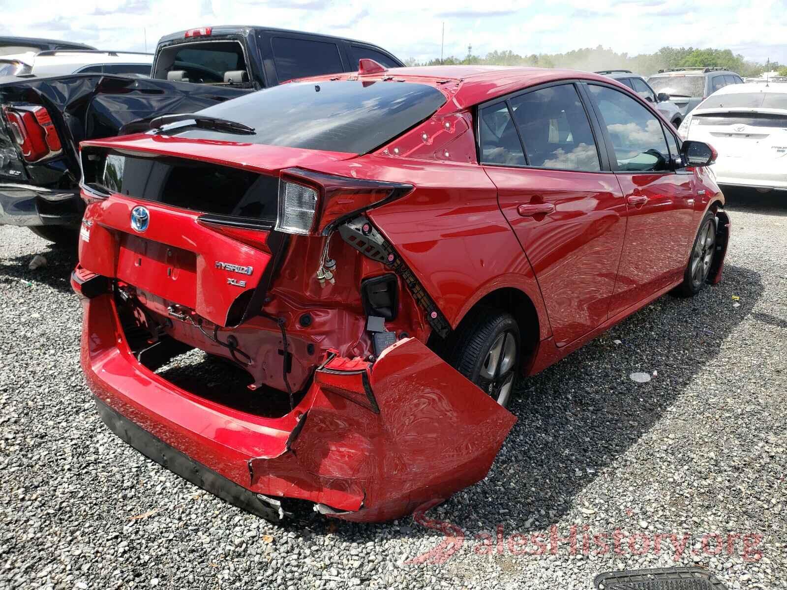 JTDKARFU5K3078828 2019 TOYOTA PRIUS