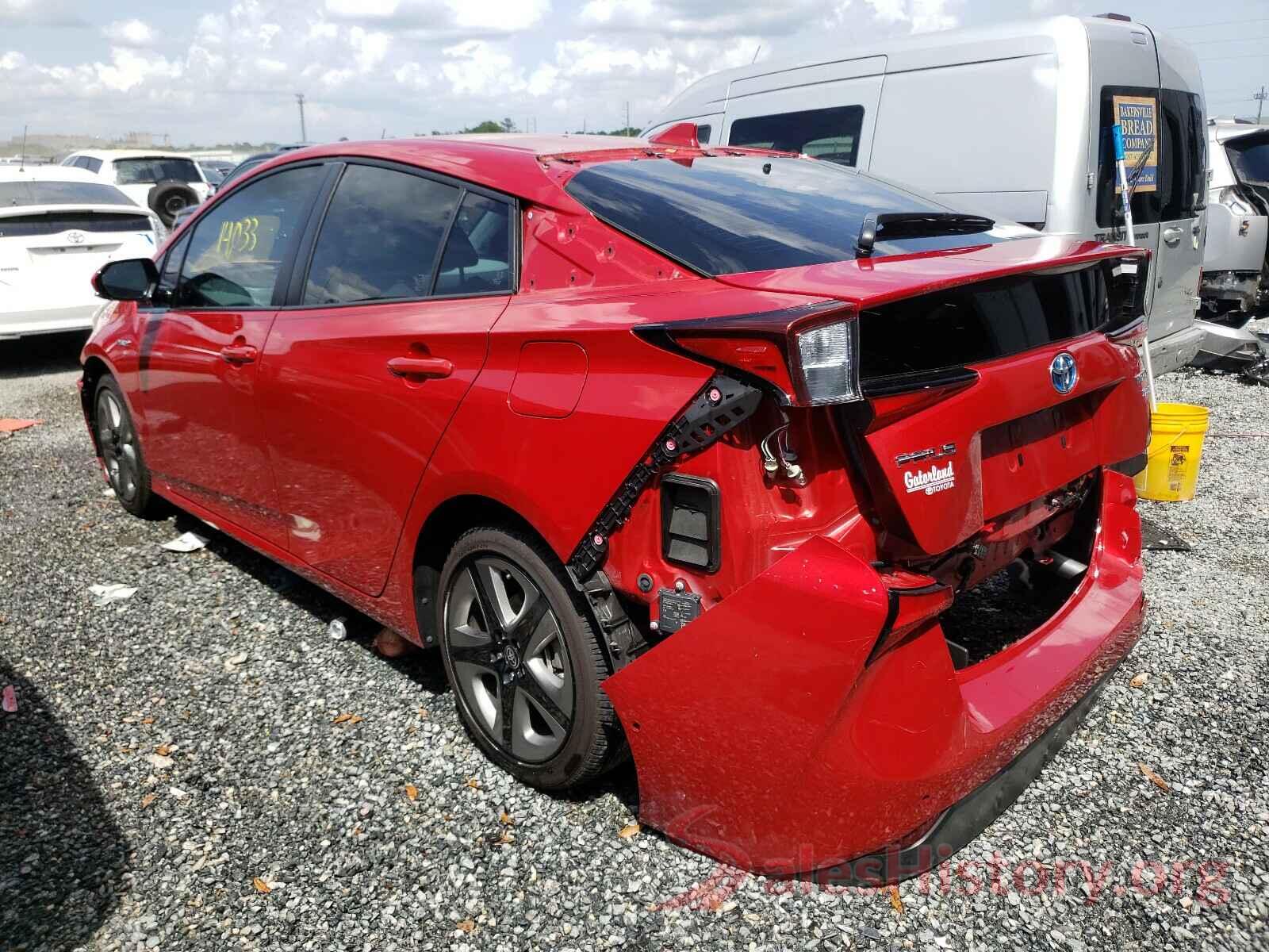 JTDKARFU5K3078828 2019 TOYOTA PRIUS