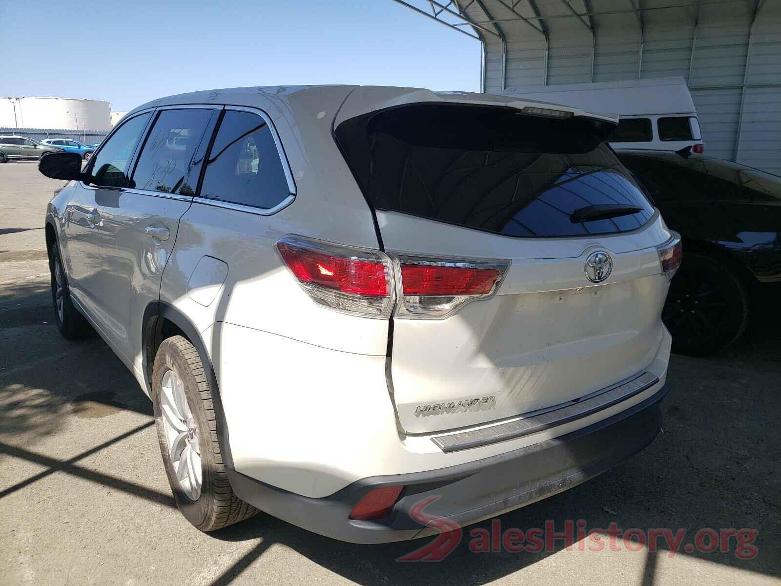 5TDZARFH7GS017763 2016 TOYOTA HIGHLANDER