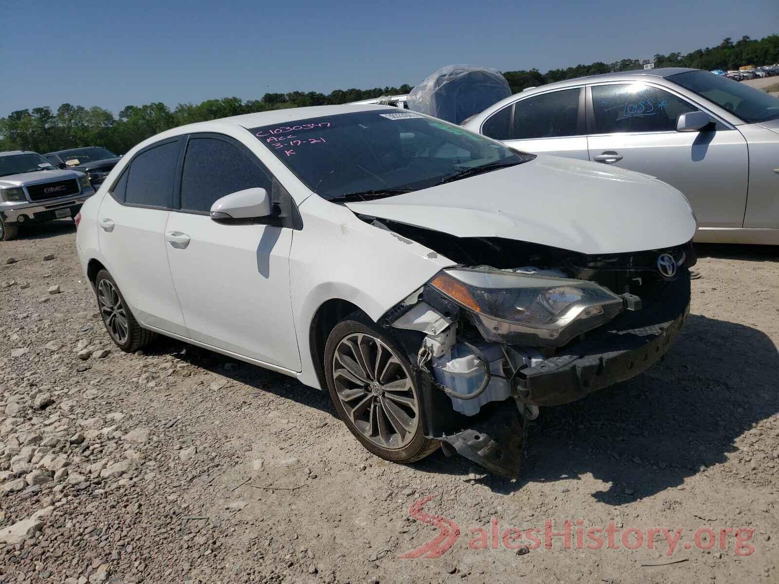 5YFBURHE1GP372285 2016 TOYOTA COROLLA