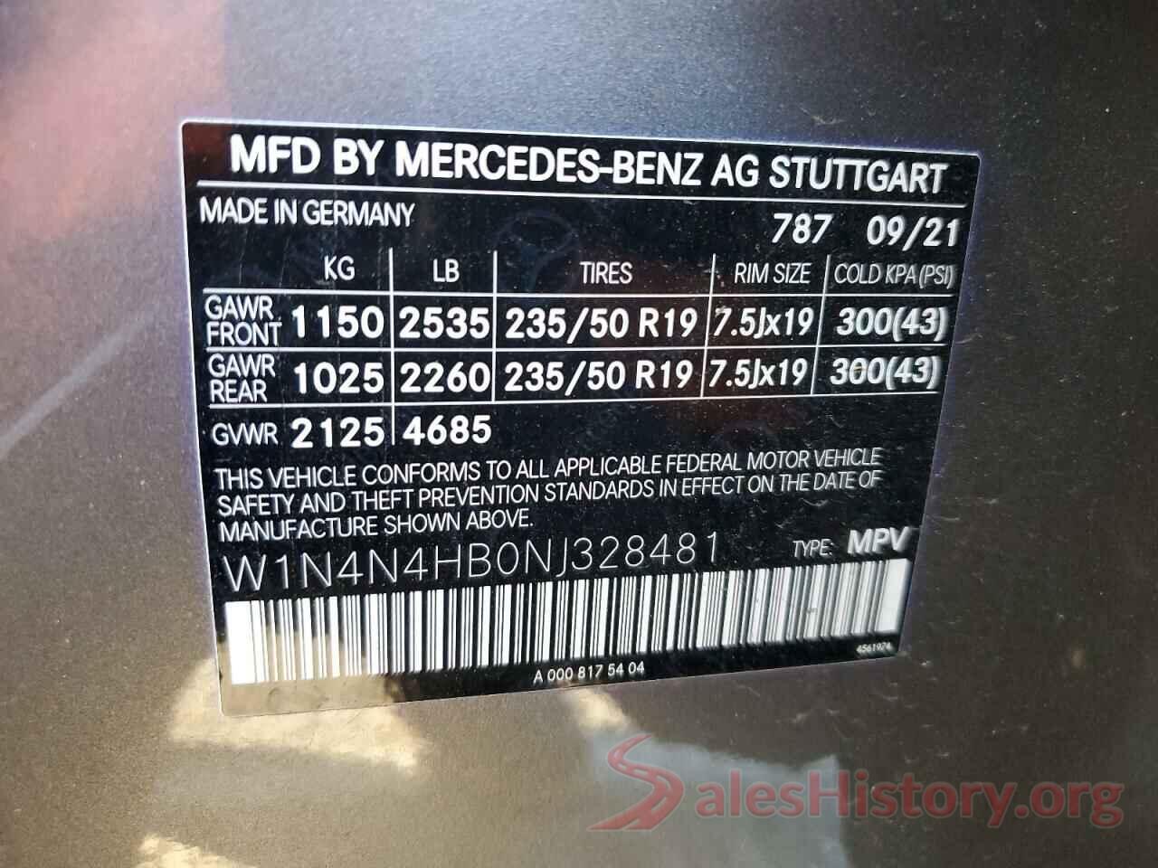 W1N4N4HB0NJ328481 2022 MERCEDES-BENZ GLA-CLASS