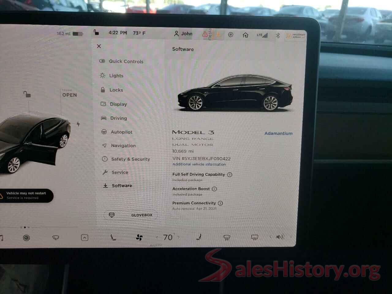 5YJ3E1EBXJF090422 2018 TESLA MODEL 3