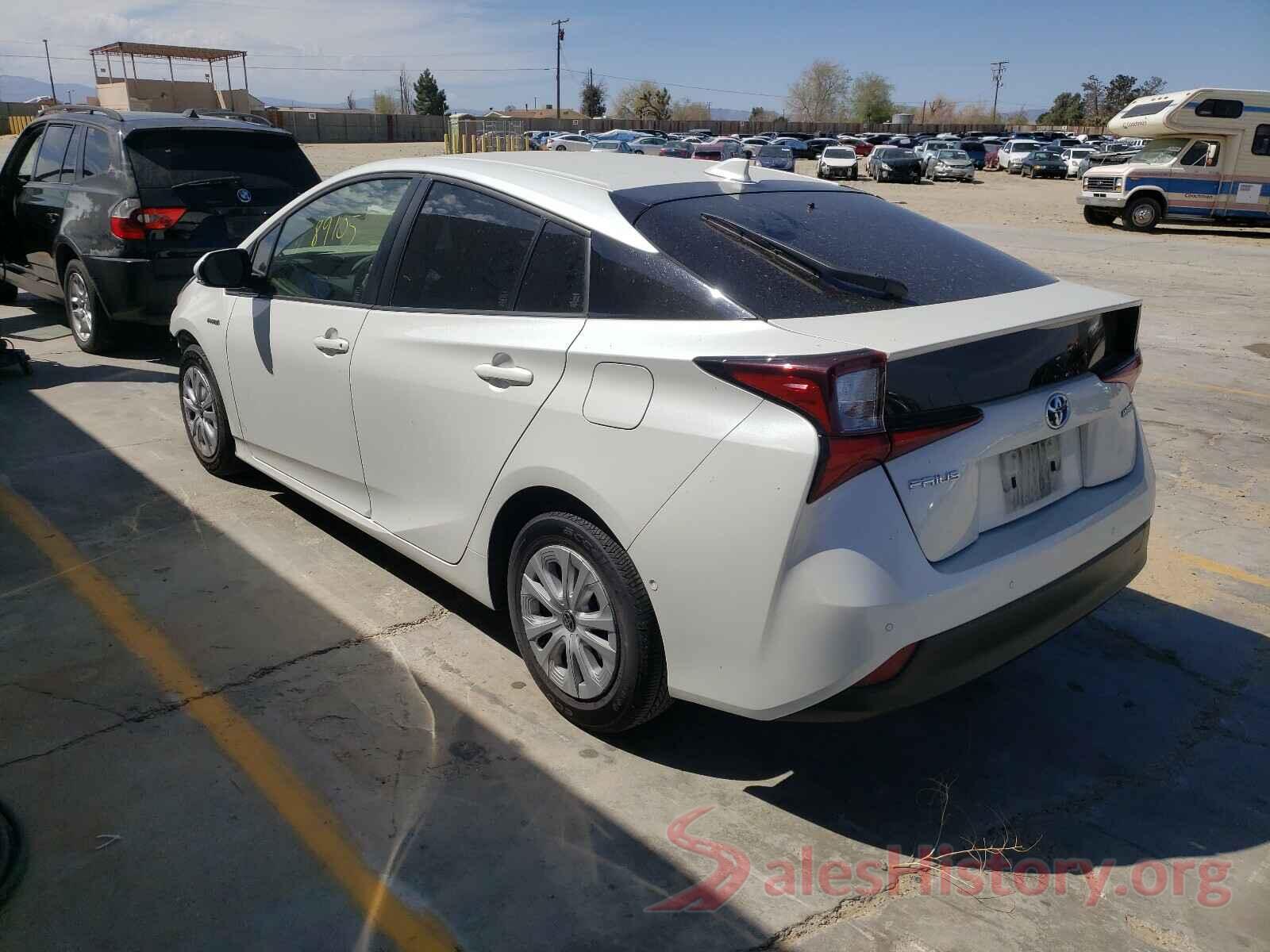 JTDKARFU0K3081765 2019 TOYOTA PRIUS