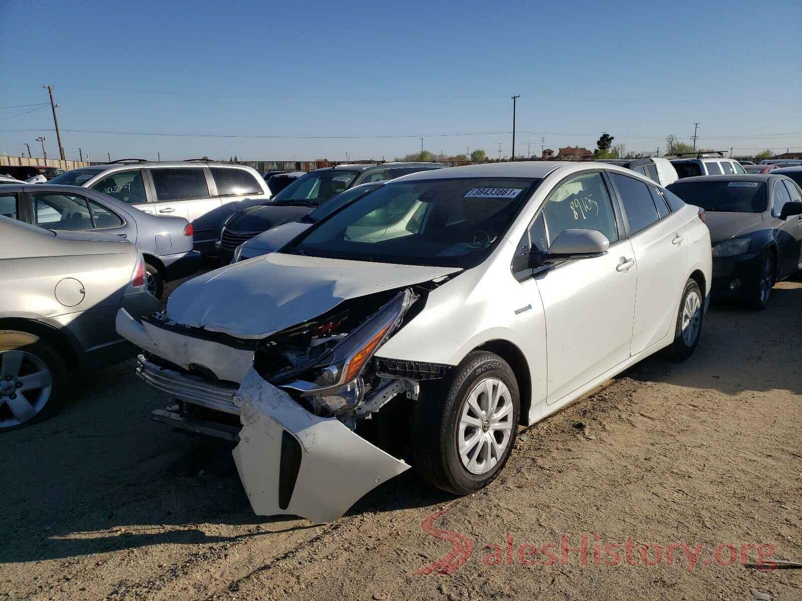 JTDKARFU0K3081765 2019 TOYOTA PRIUS