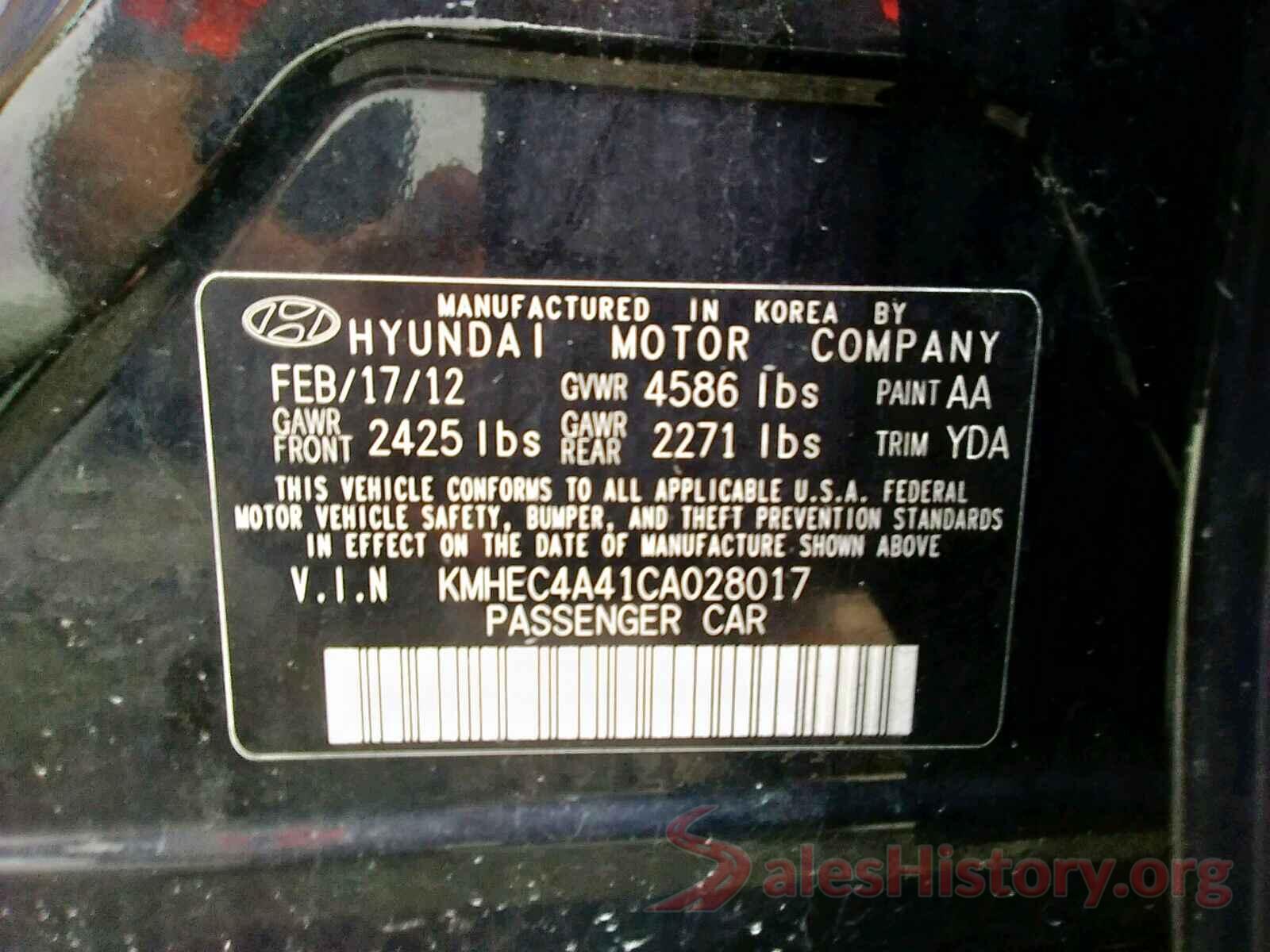 KMHEC4A41CA028017 2012 HYUNDAI SONATA