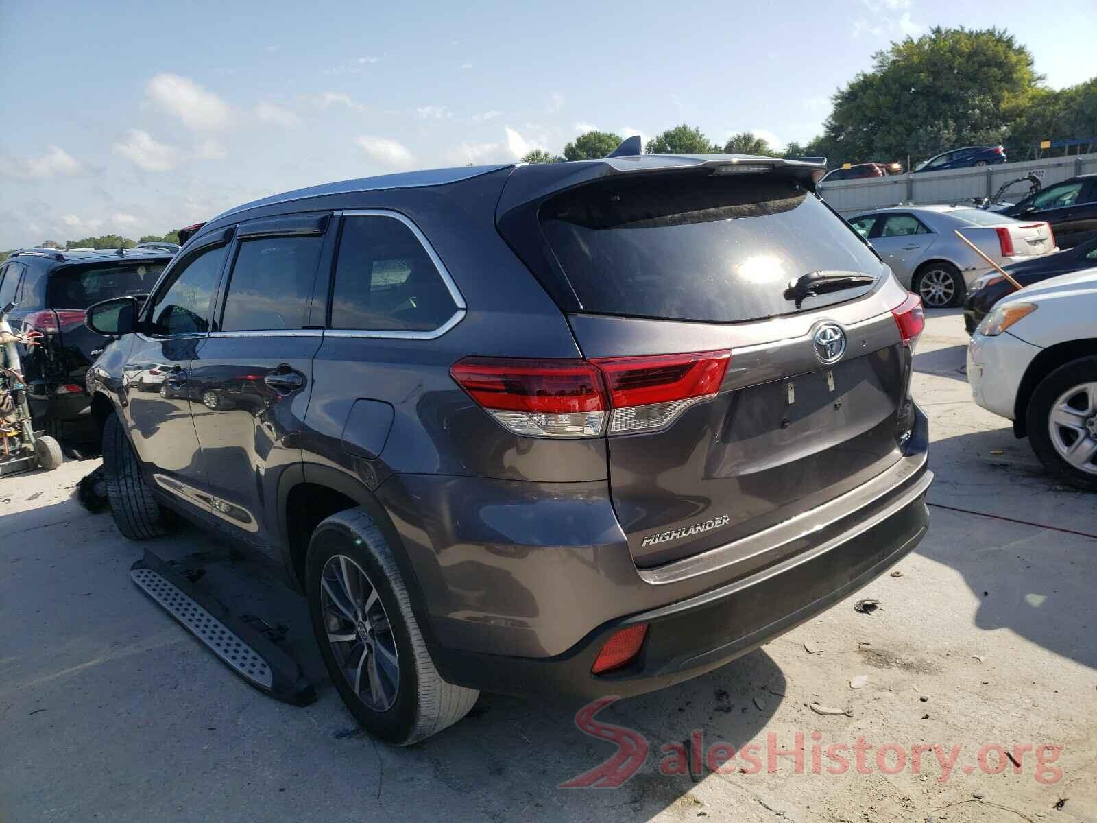 5TDKZRFH5KS310192 2019 TOYOTA HIGHLANDER