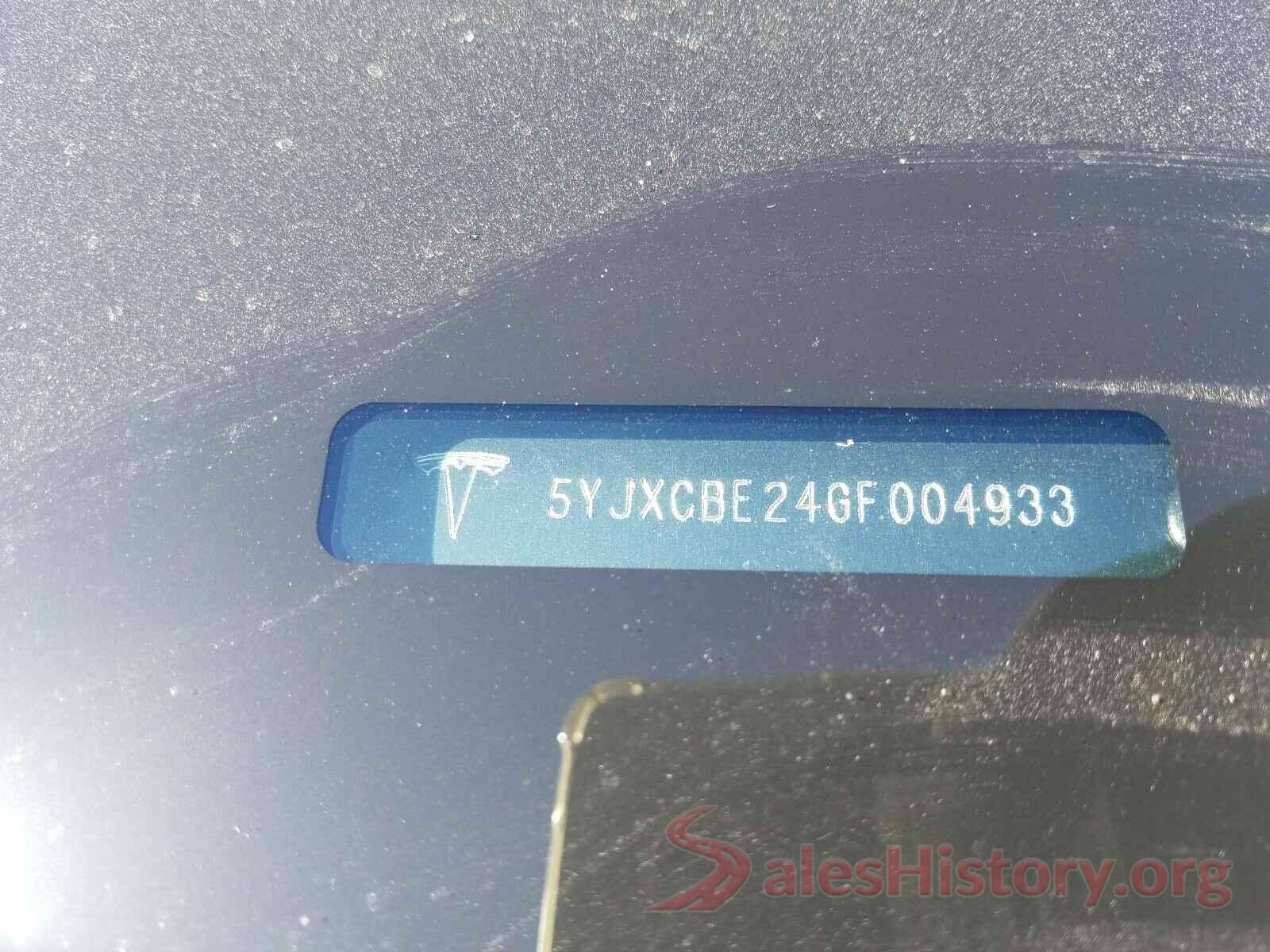 5YJXCBE24GF004933 2016 TESLA MODEL X