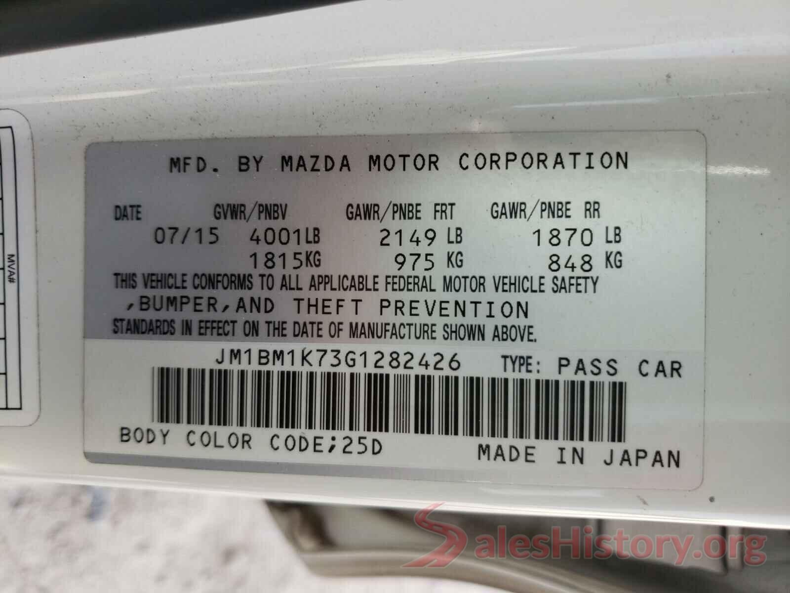 JM1BM1K73G1282426 2016 MAZDA 3