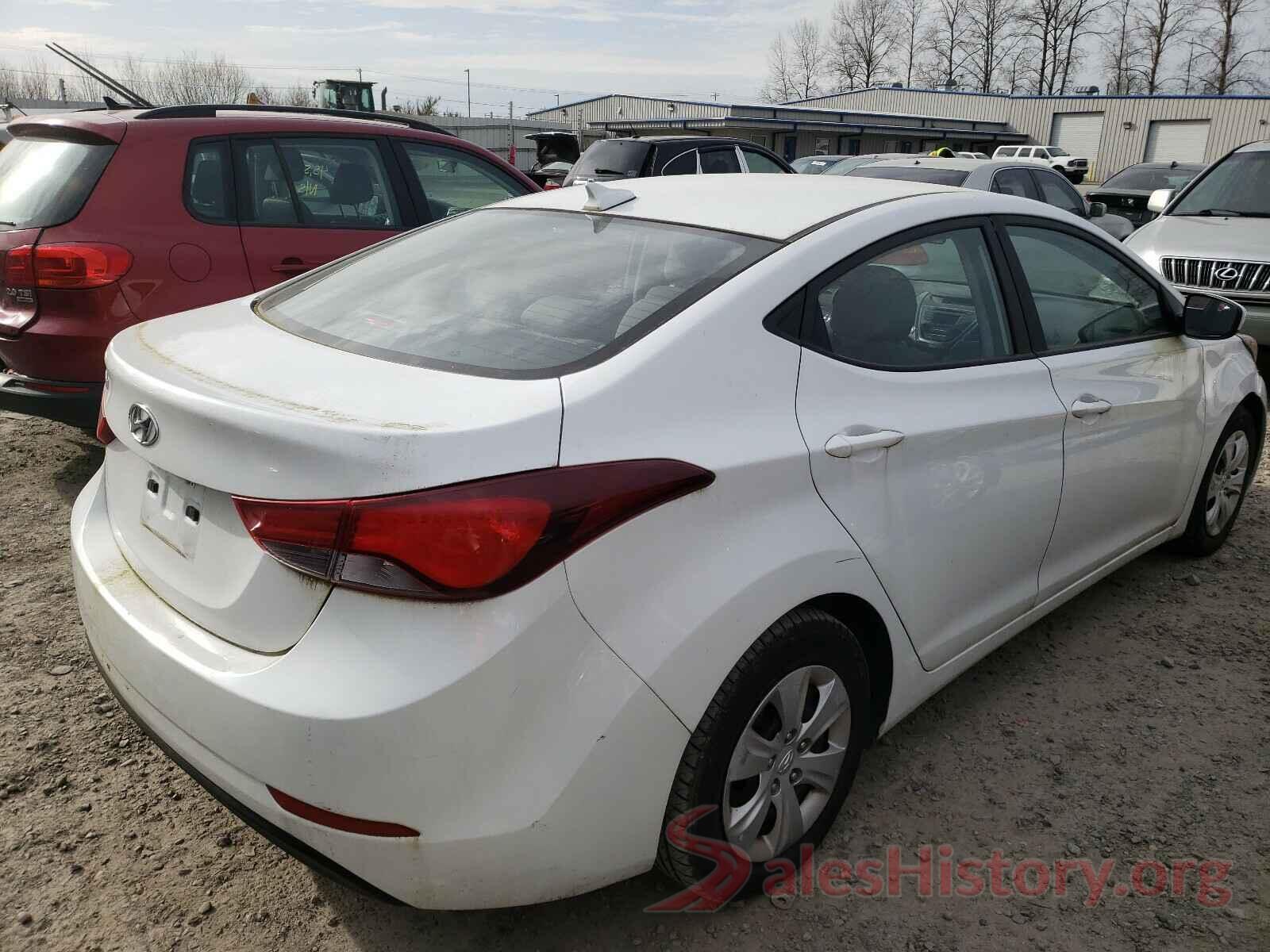 5NPDH4AE8GH716668 2016 HYUNDAI ELANTRA