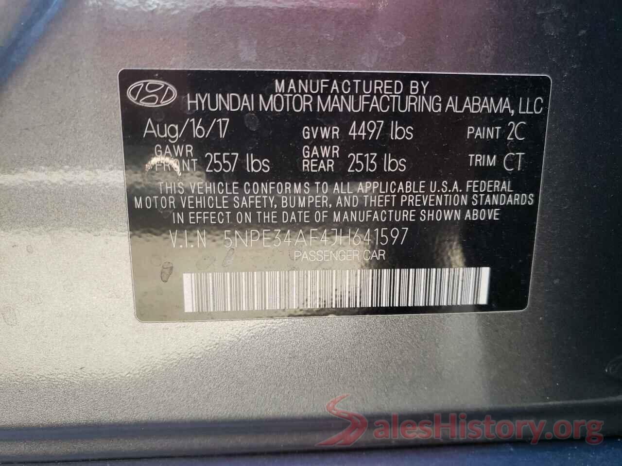 5NPE34AF4JH641597 2018 HYUNDAI SONATA