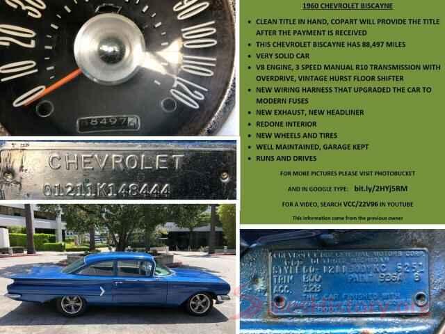 01211K148444 1960 CHEVROLET ALL OTHER