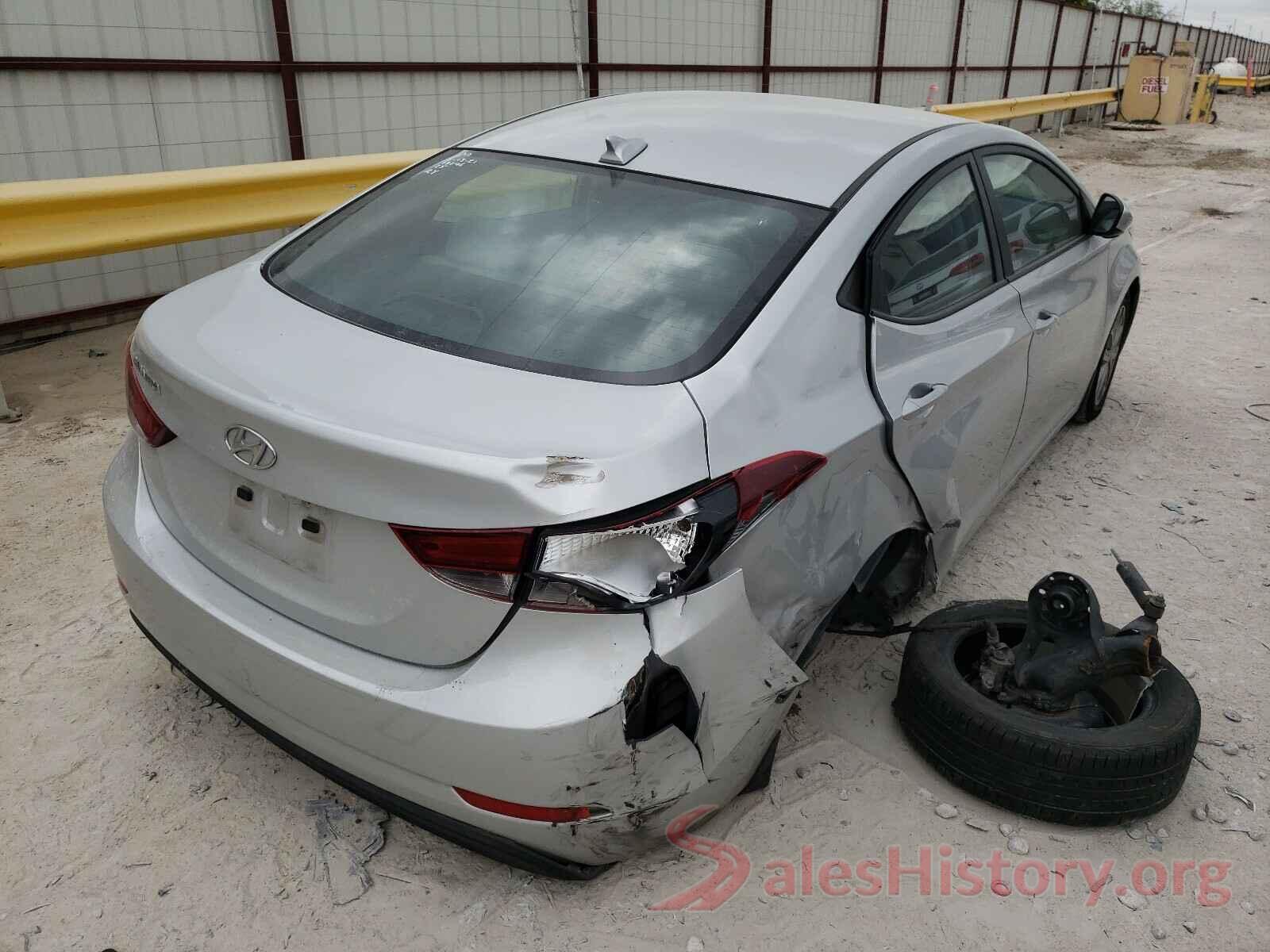 5NPDH4AE8GH725130 2016 HYUNDAI ELANTRA