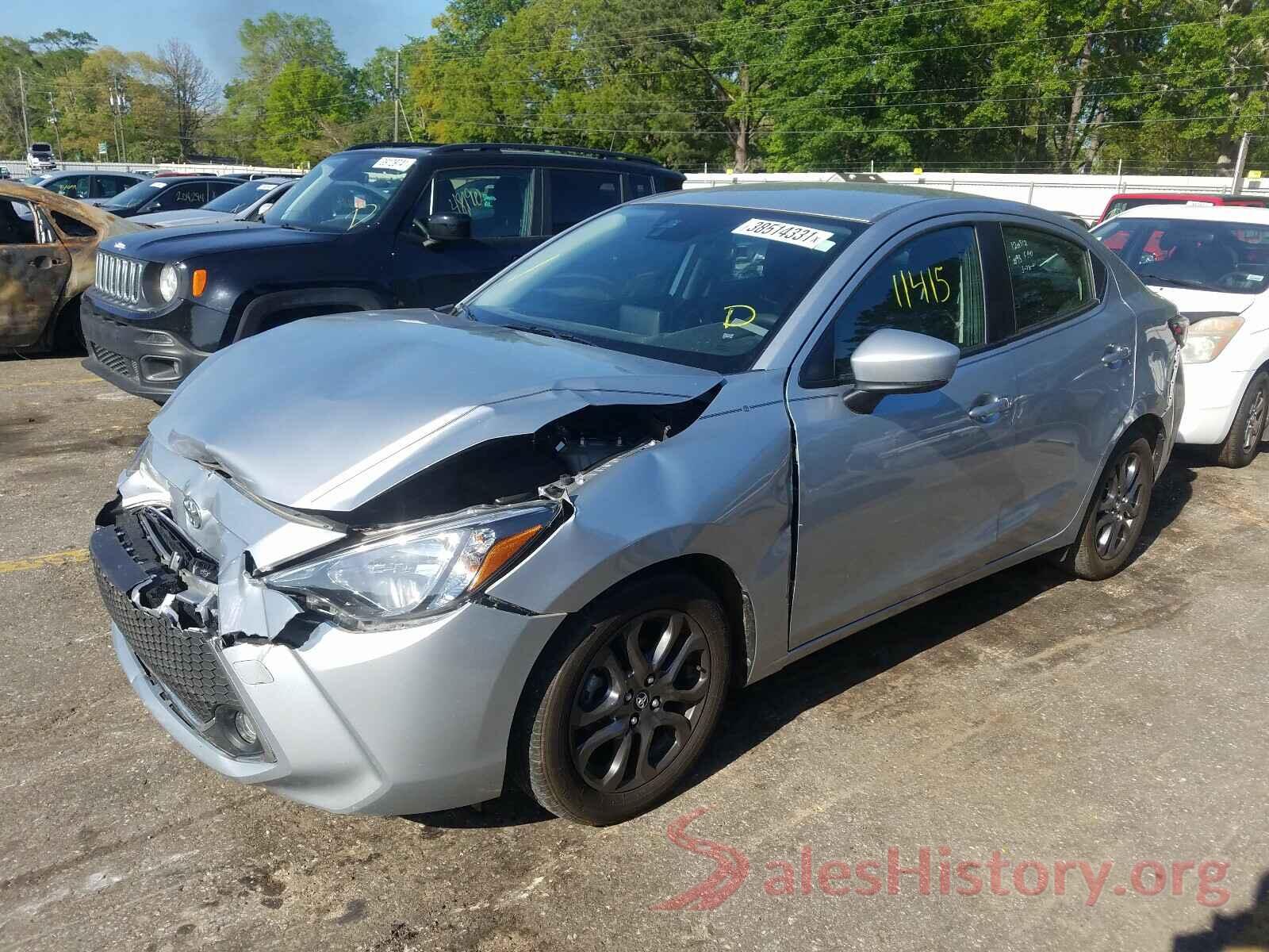 3MYDLBYV0KY510802 2019 TOYOTA YARIS