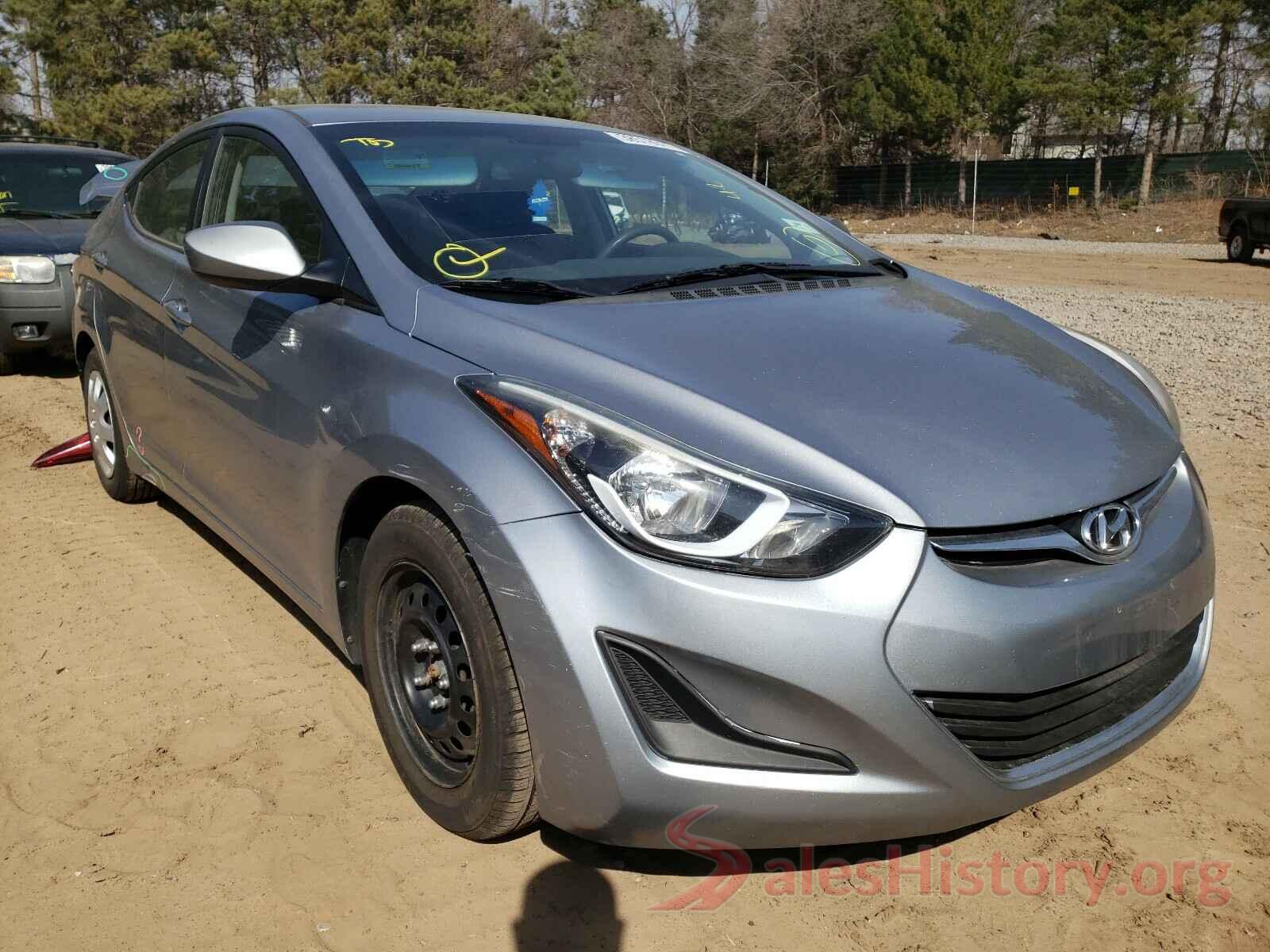 5NPDH4AEXGH702836 2016 HYUNDAI ELANTRA