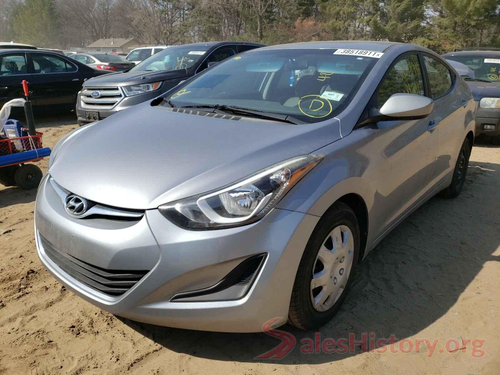 5NPDH4AEXGH702836 2016 HYUNDAI ELANTRA