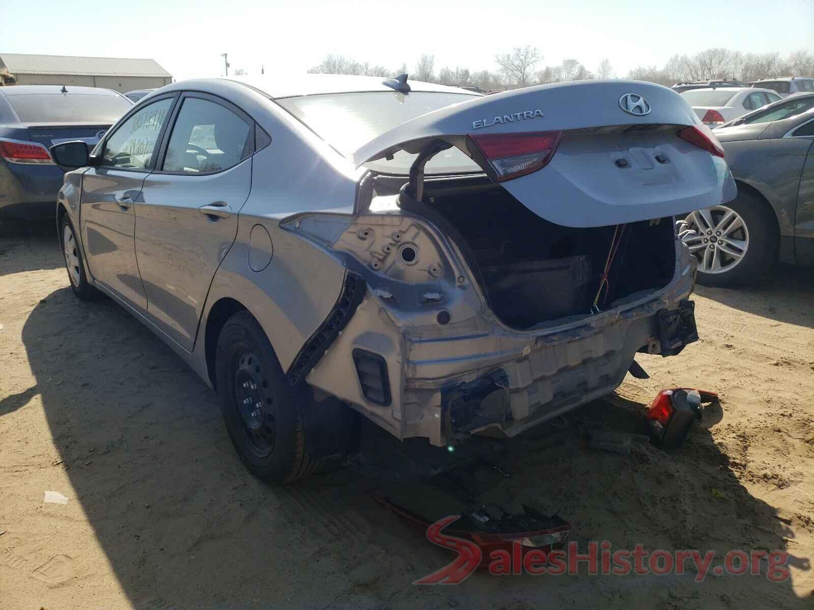 5NPDH4AEXGH702836 2016 HYUNDAI ELANTRA