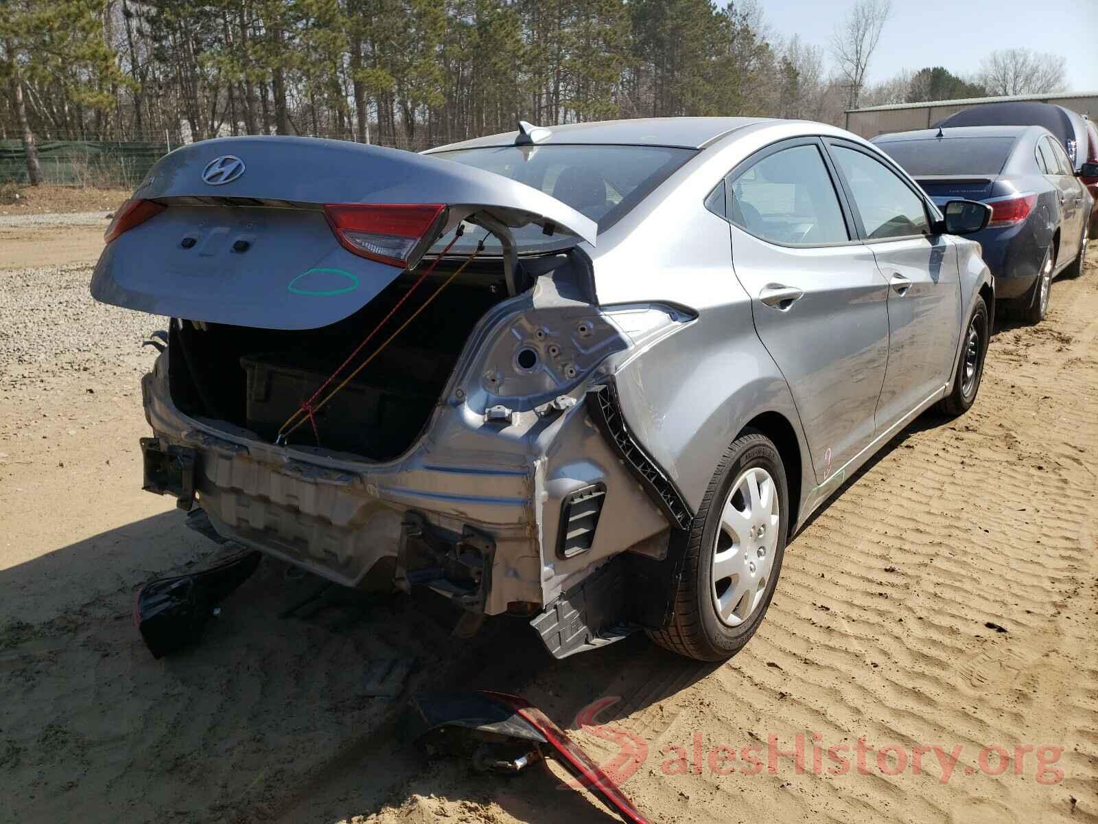 5NPDH4AEXGH702836 2016 HYUNDAI ELANTRA