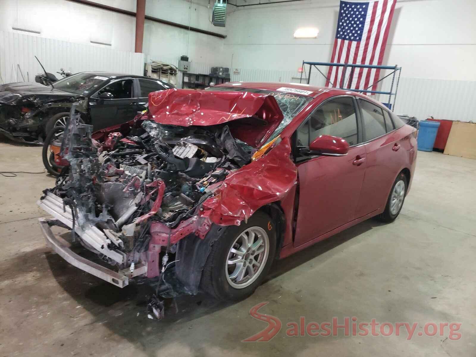 JTDKARFU3K3076821 2019 TOYOTA PRIUS