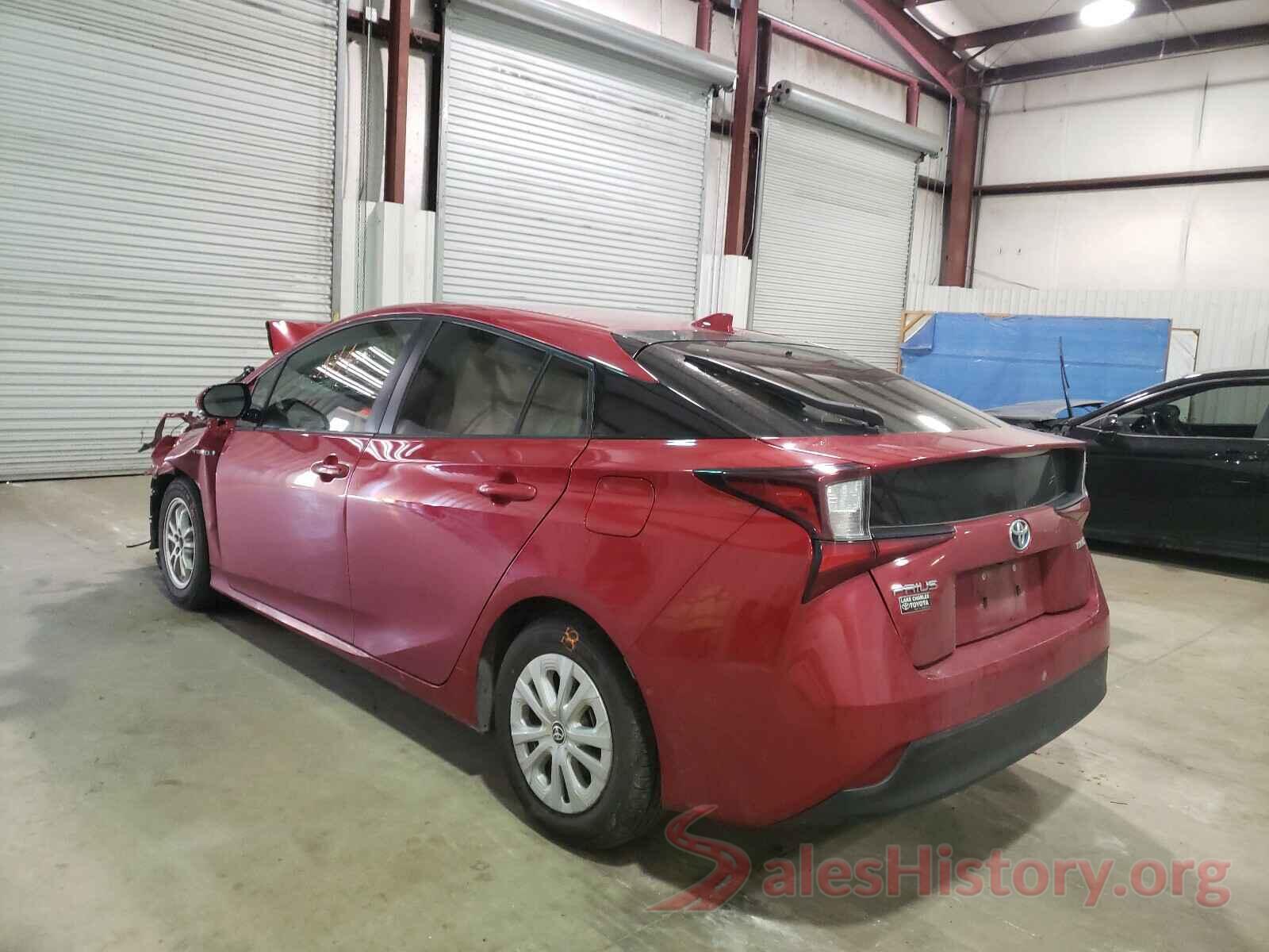 JTDKARFU3K3076821 2019 TOYOTA PRIUS