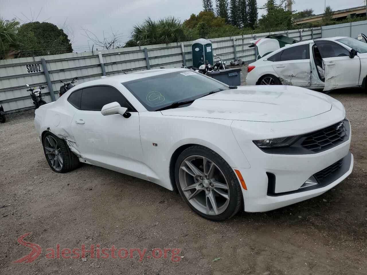 2019 CHEVROLET CAMARO VIN 1G1FB1RX7K0116723, rear 3/4 view