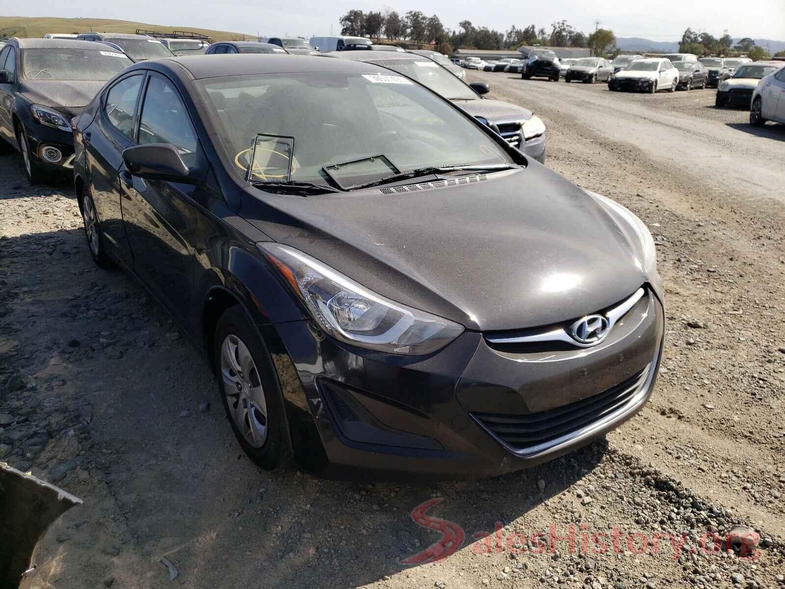 KMHDH4AEXGU575457 2016 HYUNDAI ELANTRA