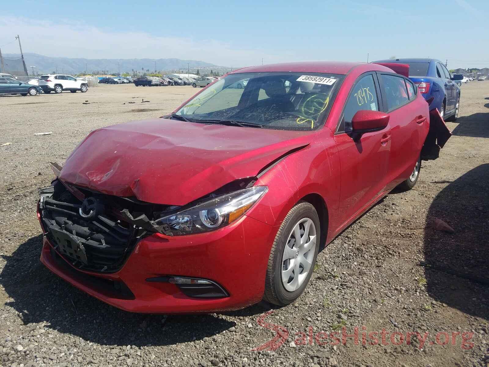 3MZBN1U73HM100574 2017 MAZDA 3