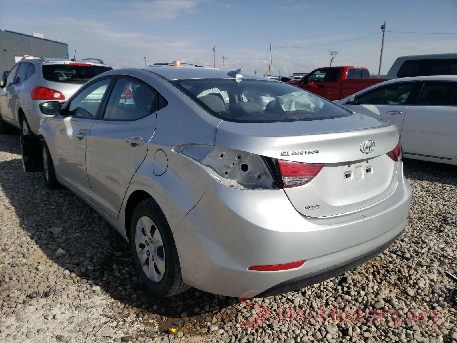 5NPDH4AEXGH789542 2016 HYUNDAI ELANTRA