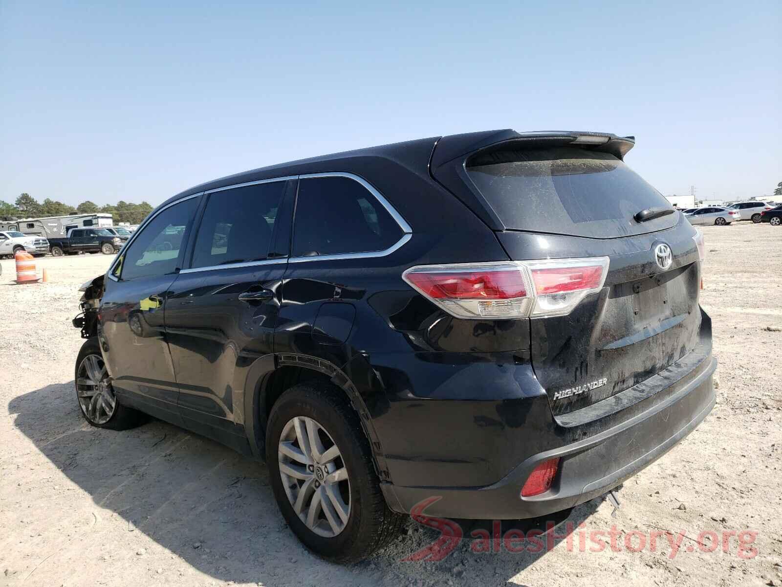 5TDZARFH2GS018318 2016 TOYOTA HIGHLANDER