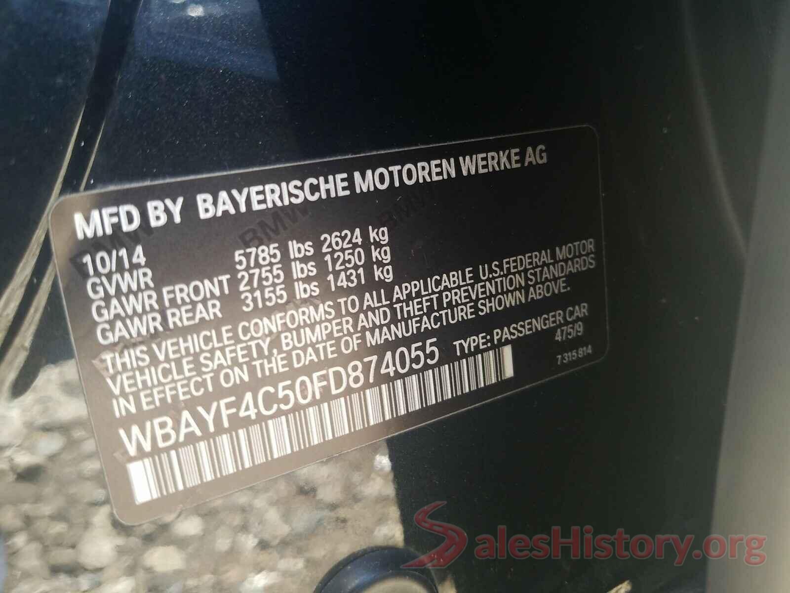 WBAYF4C50FD874055 2015 BMW 7 SERIES