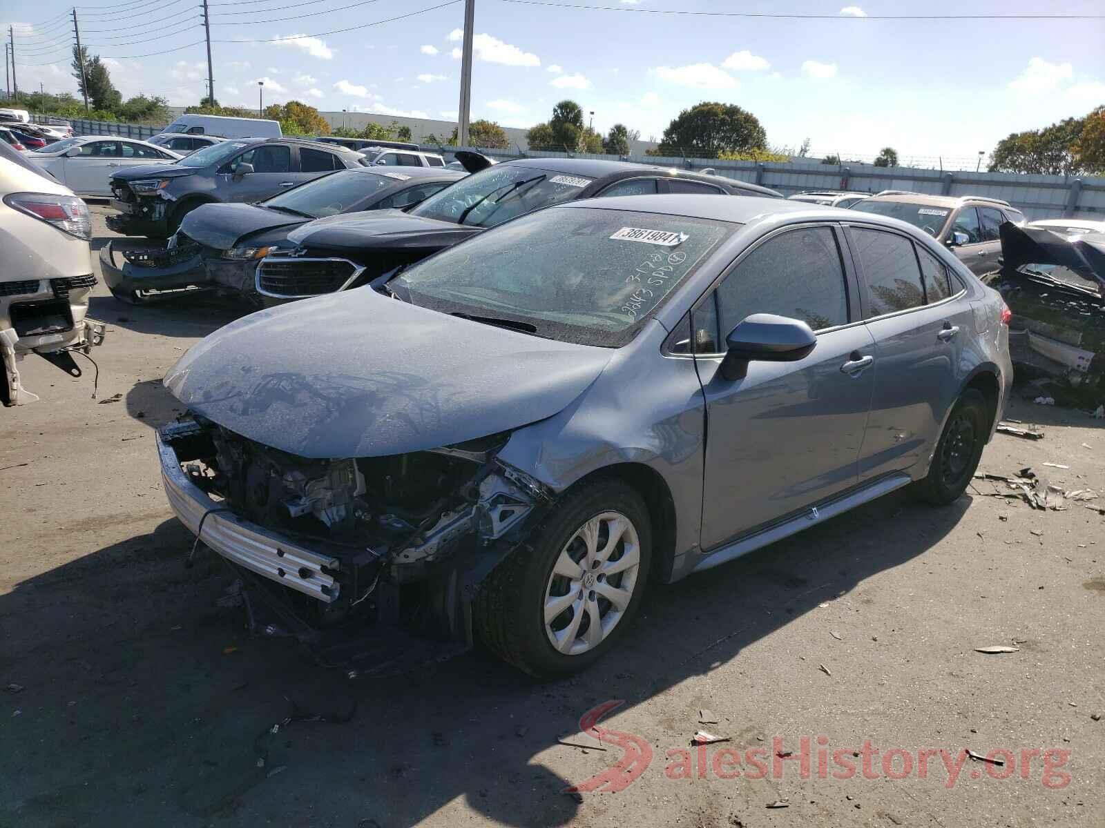 JTDEPRAE1LJ072243 2020 TOYOTA COROLLA