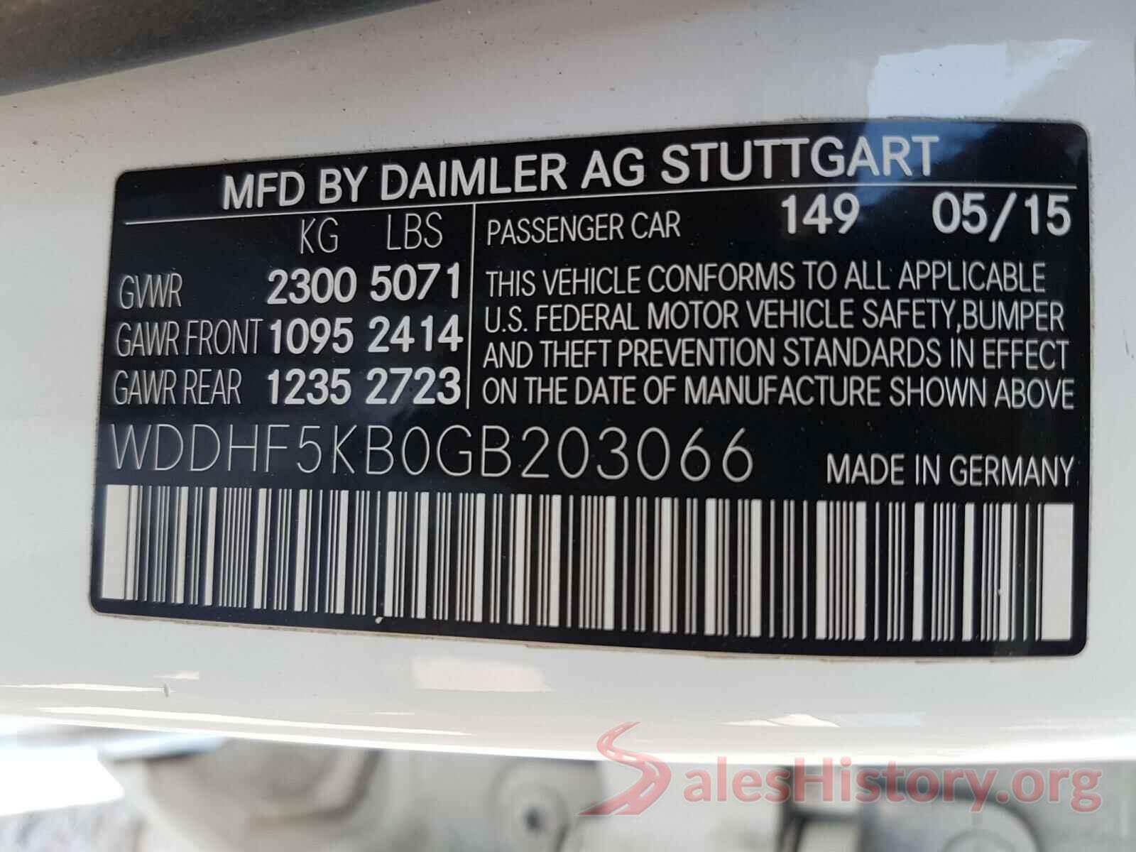 WDDHF5KB0GB203066 2016 MERCEDES-BENZ E CLASS